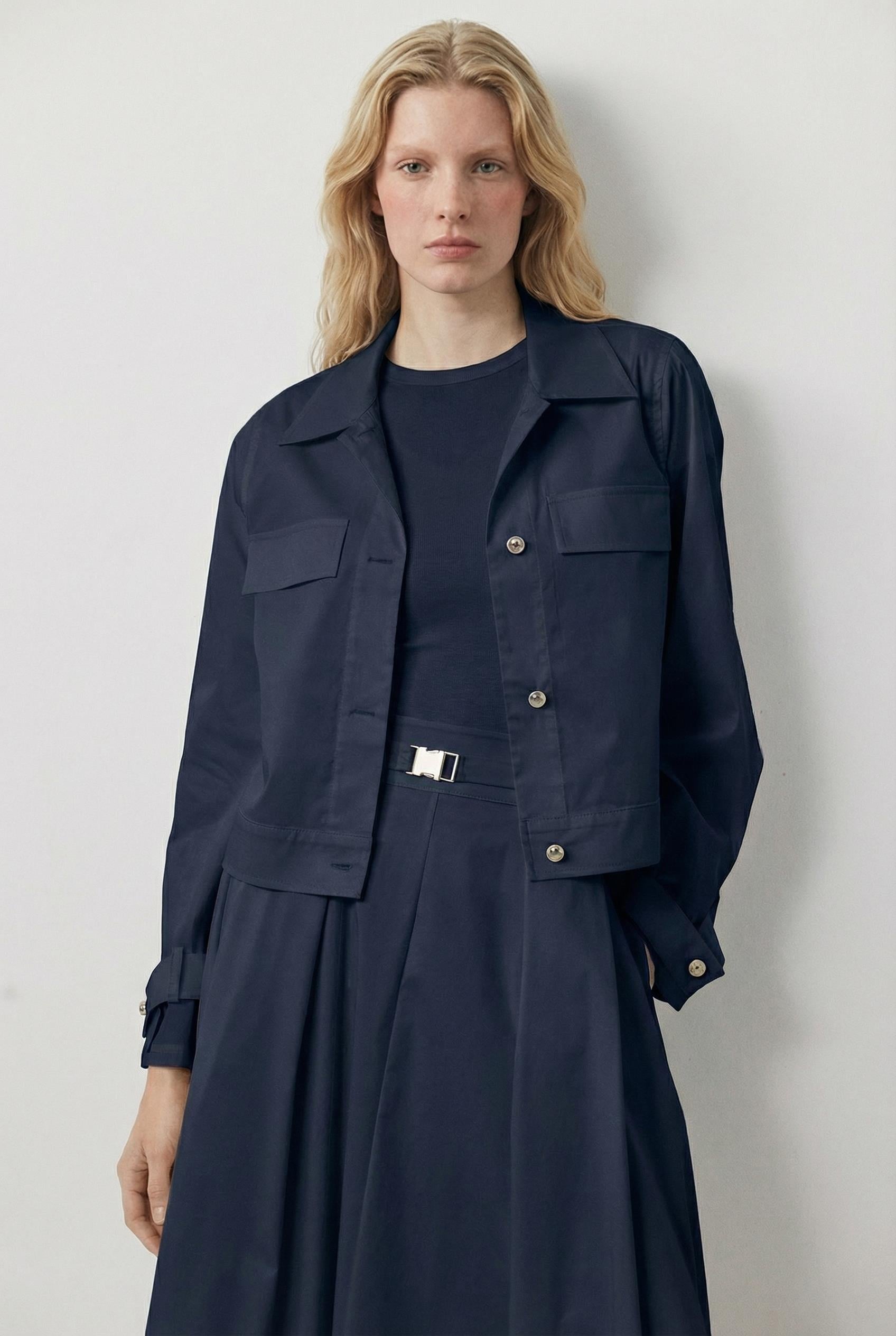 PARİS KOTON CEKET LACİVERT