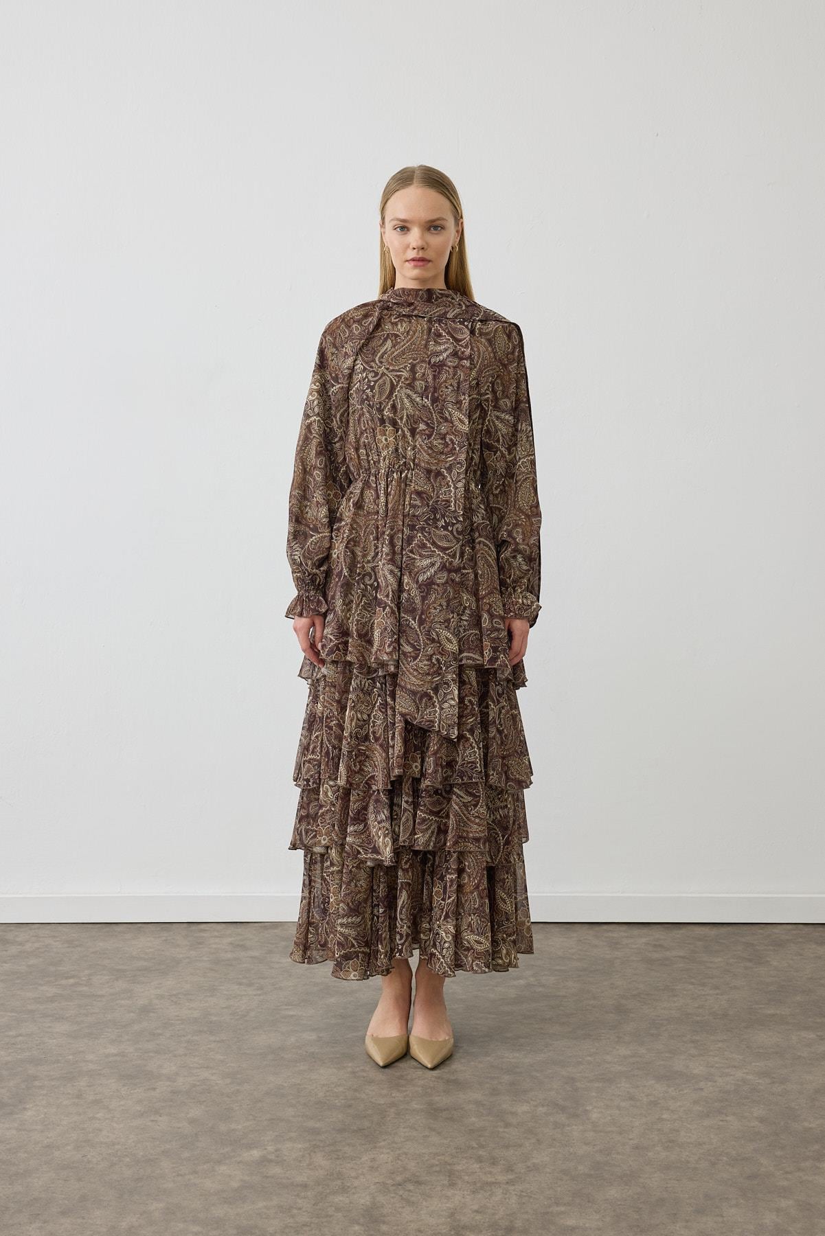layered chiffon dress pattern Seamwork