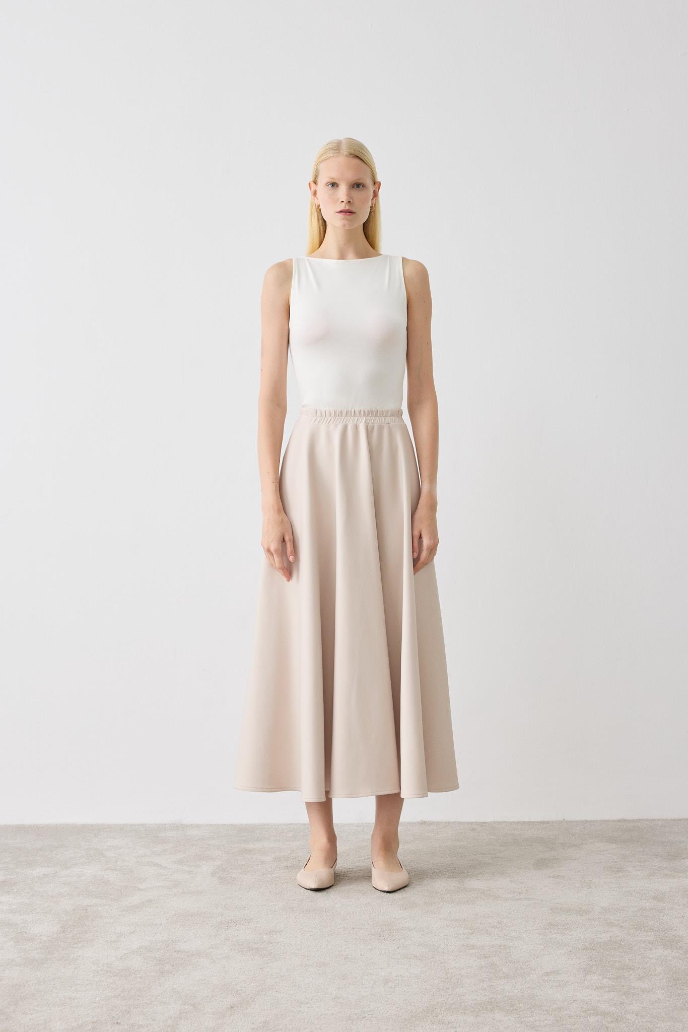 SCUBA FLAT SKIRT STONE