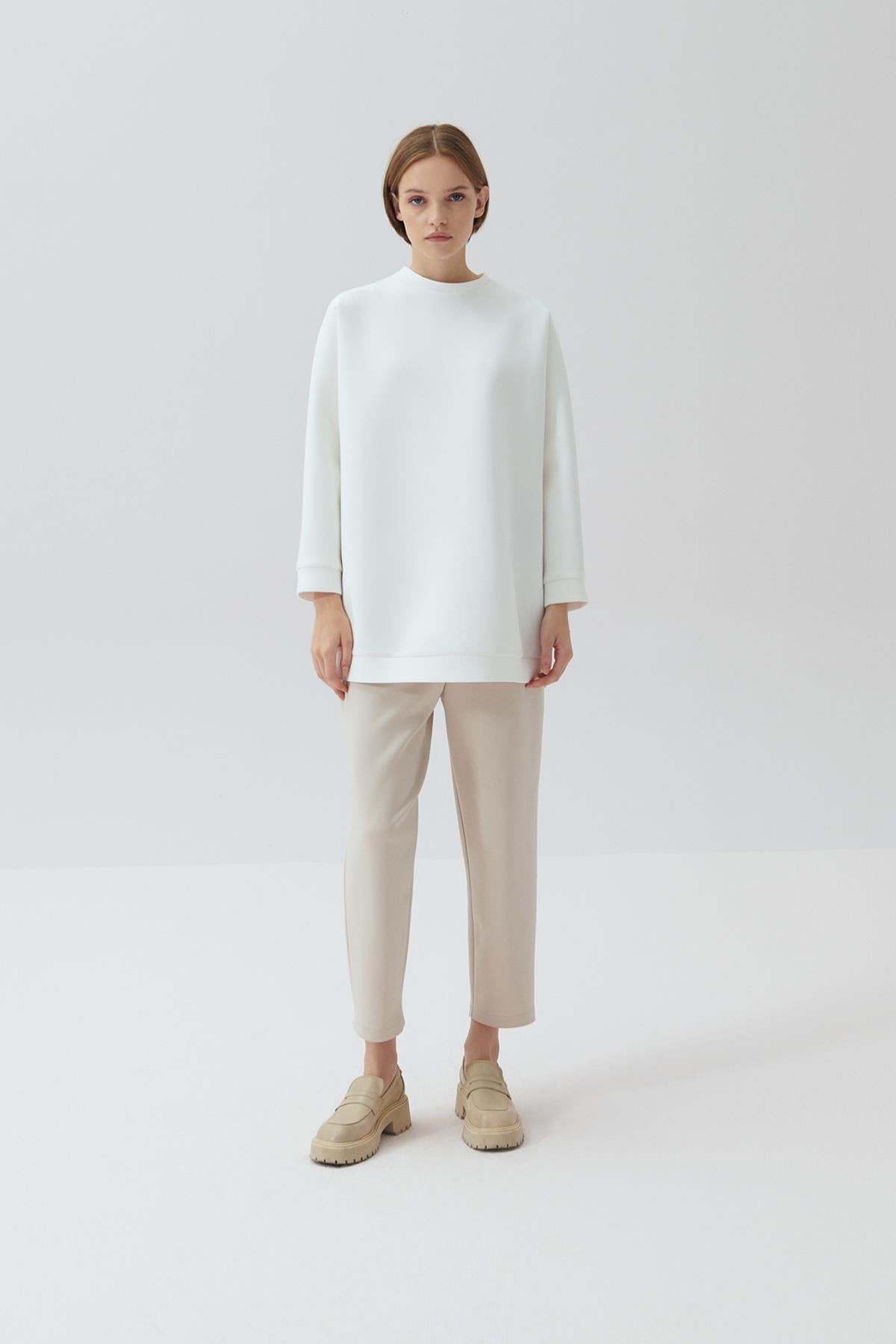 SCUBA PUF SWEAT EKRU