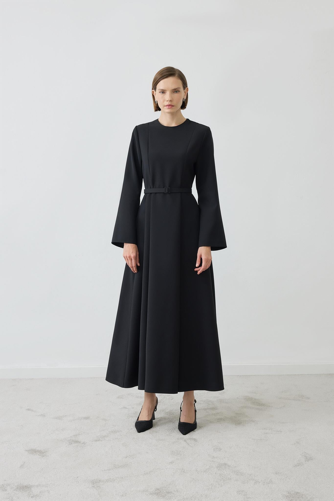 SİNA ELBİSE SİYAH