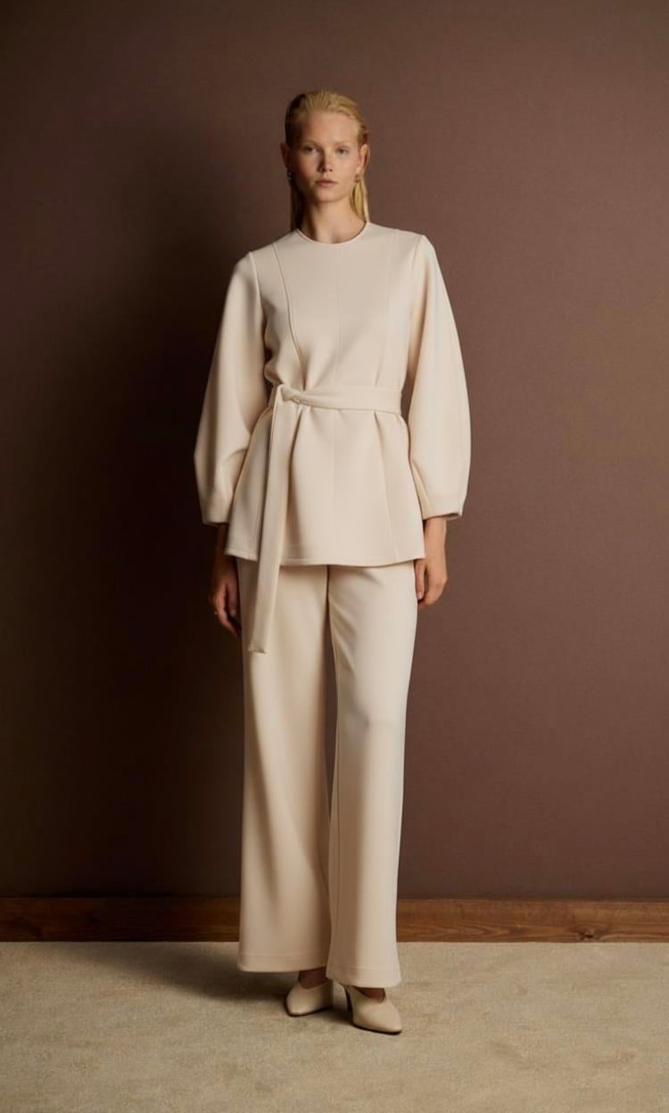 VELAR SCUBA PANTOLONLU TAKIM VANİLYA