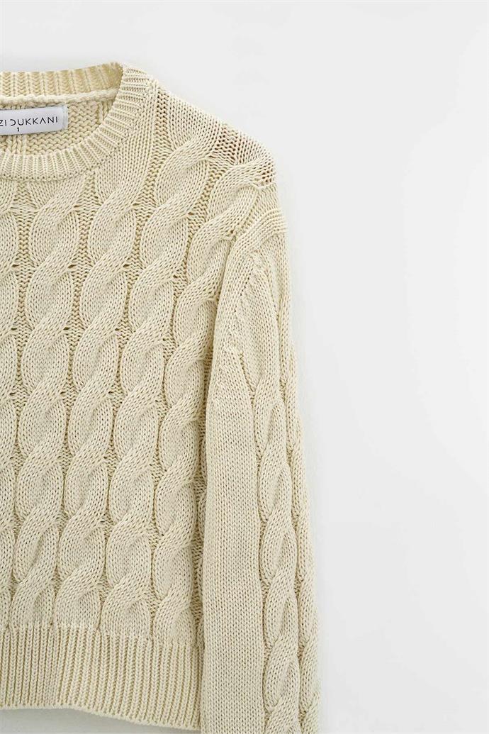 LAURA KNITTED SWEATER STONE