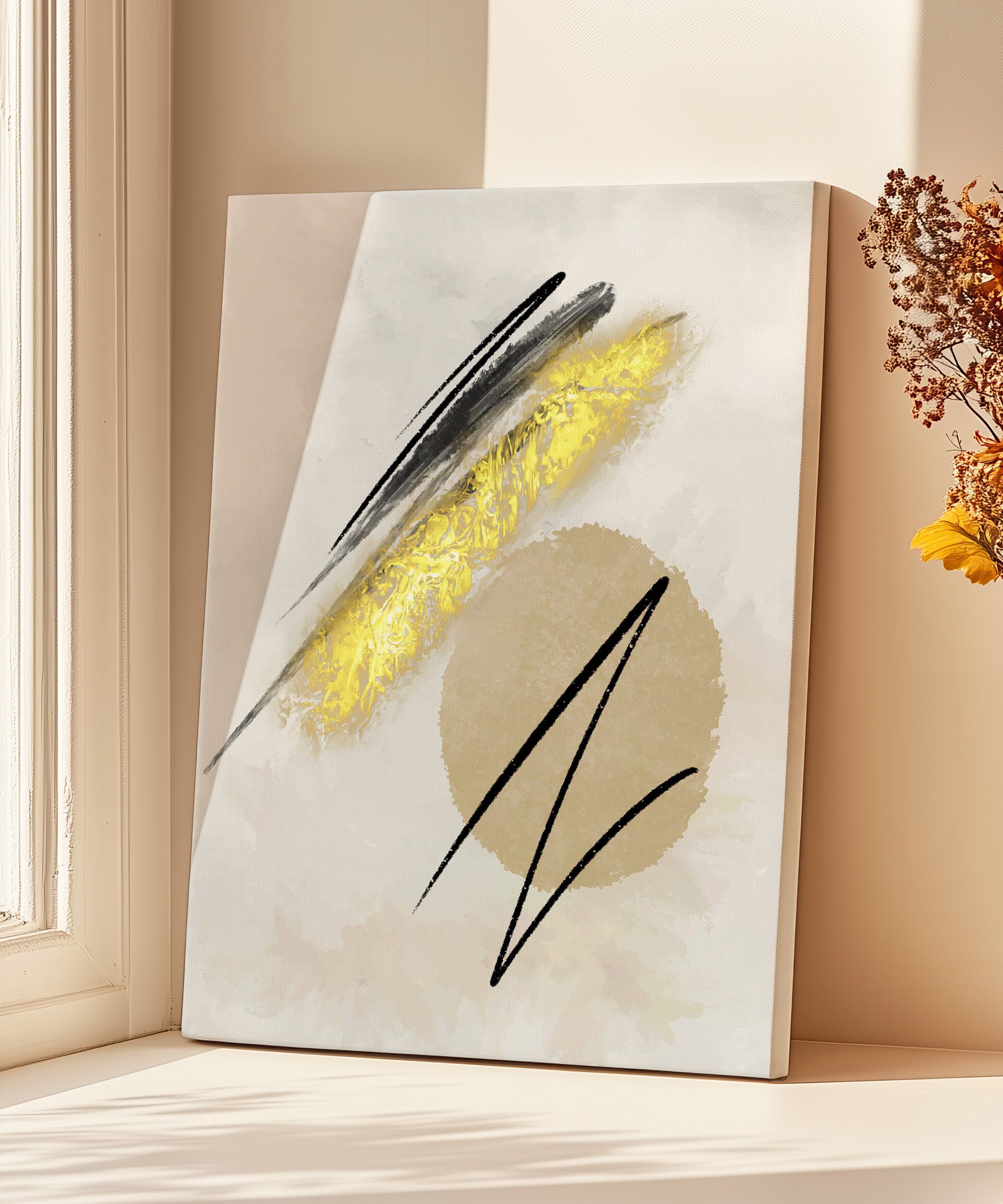 Abstract Mixed | Yağlıboya dokulu canvas baskı