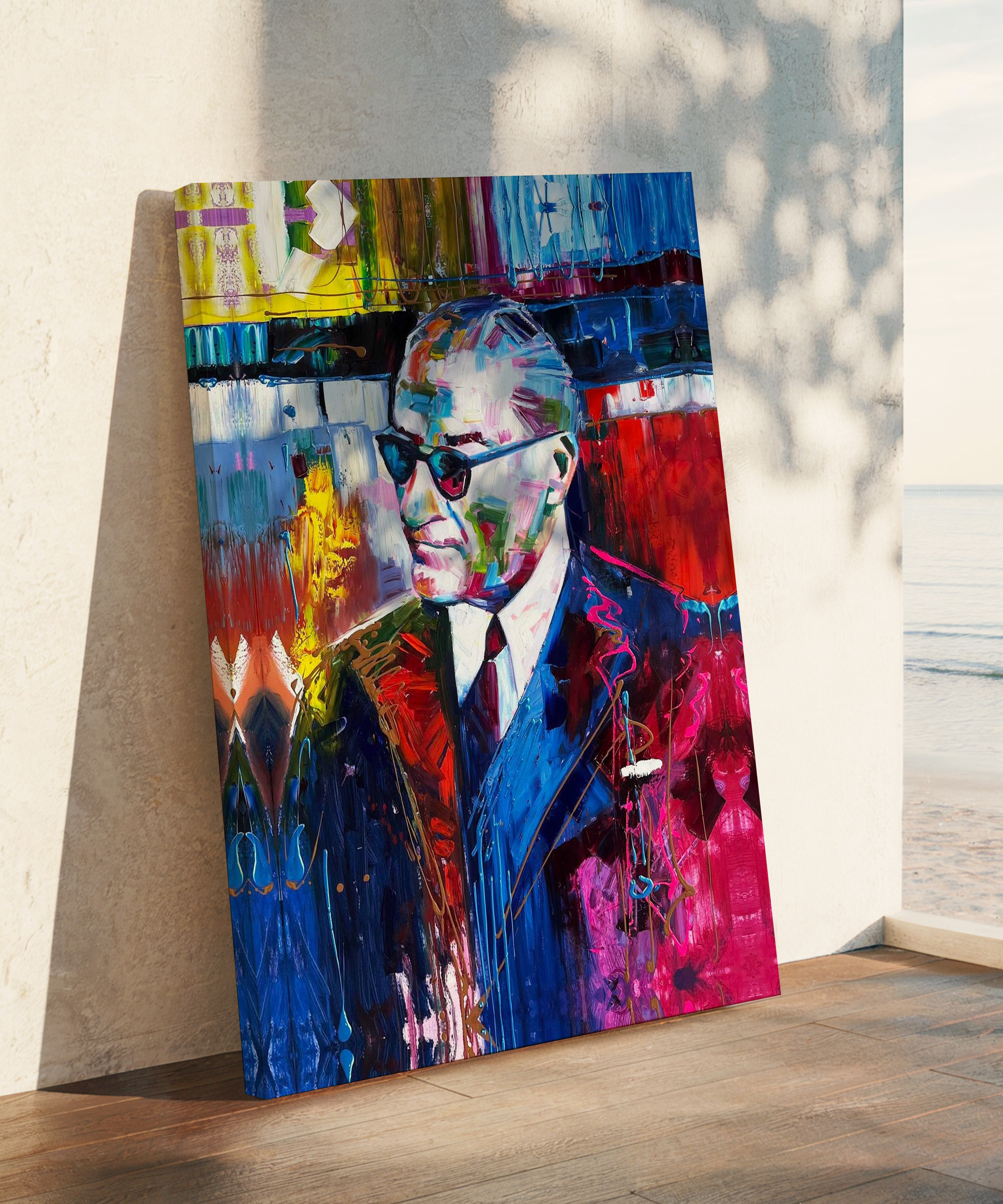 Atatürk Portresi | Yağlı Boya Dokulu Canvas Baskı