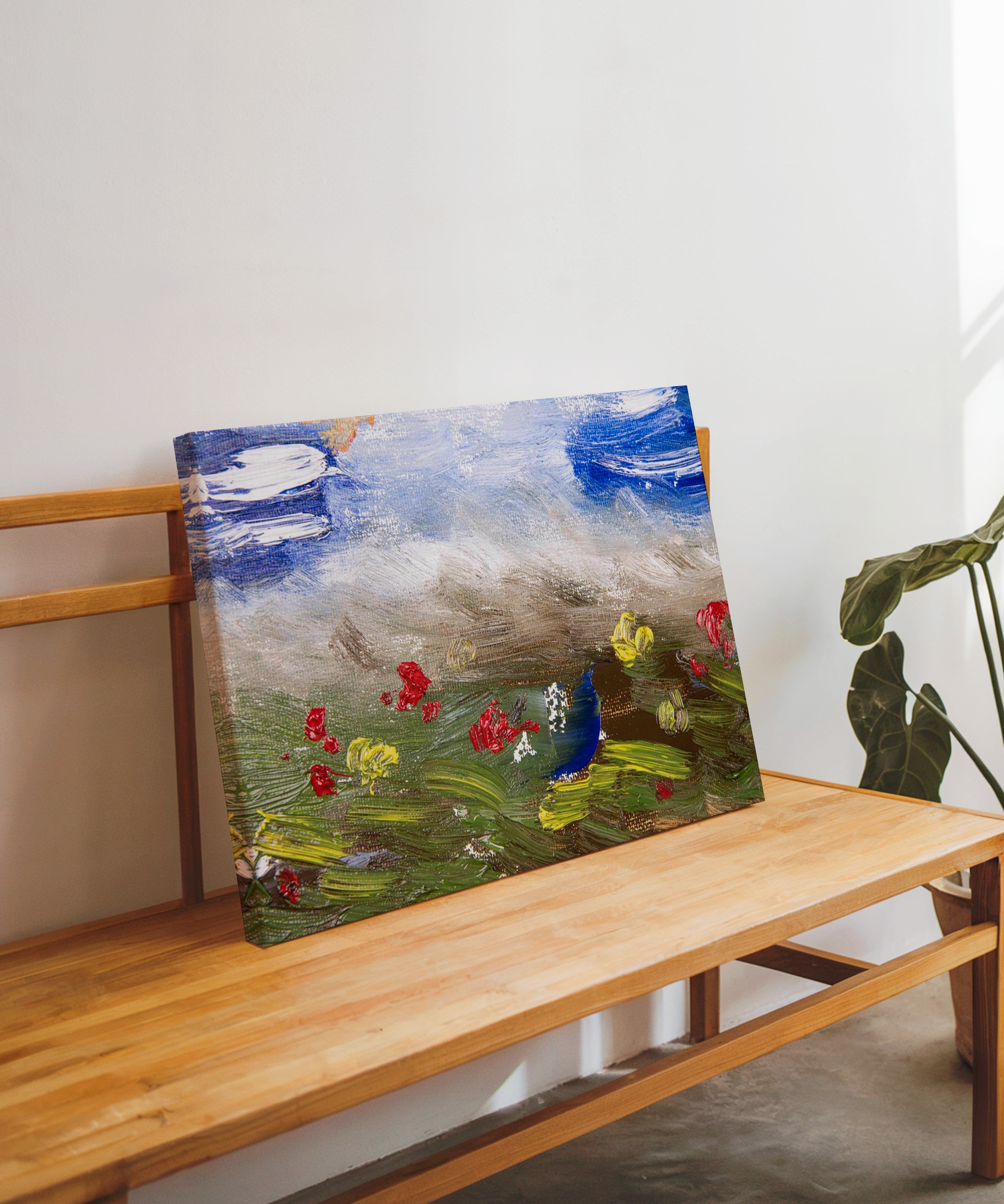 Bahar Esintisi | Yağlı Boya Dokulu Canvas Baskı