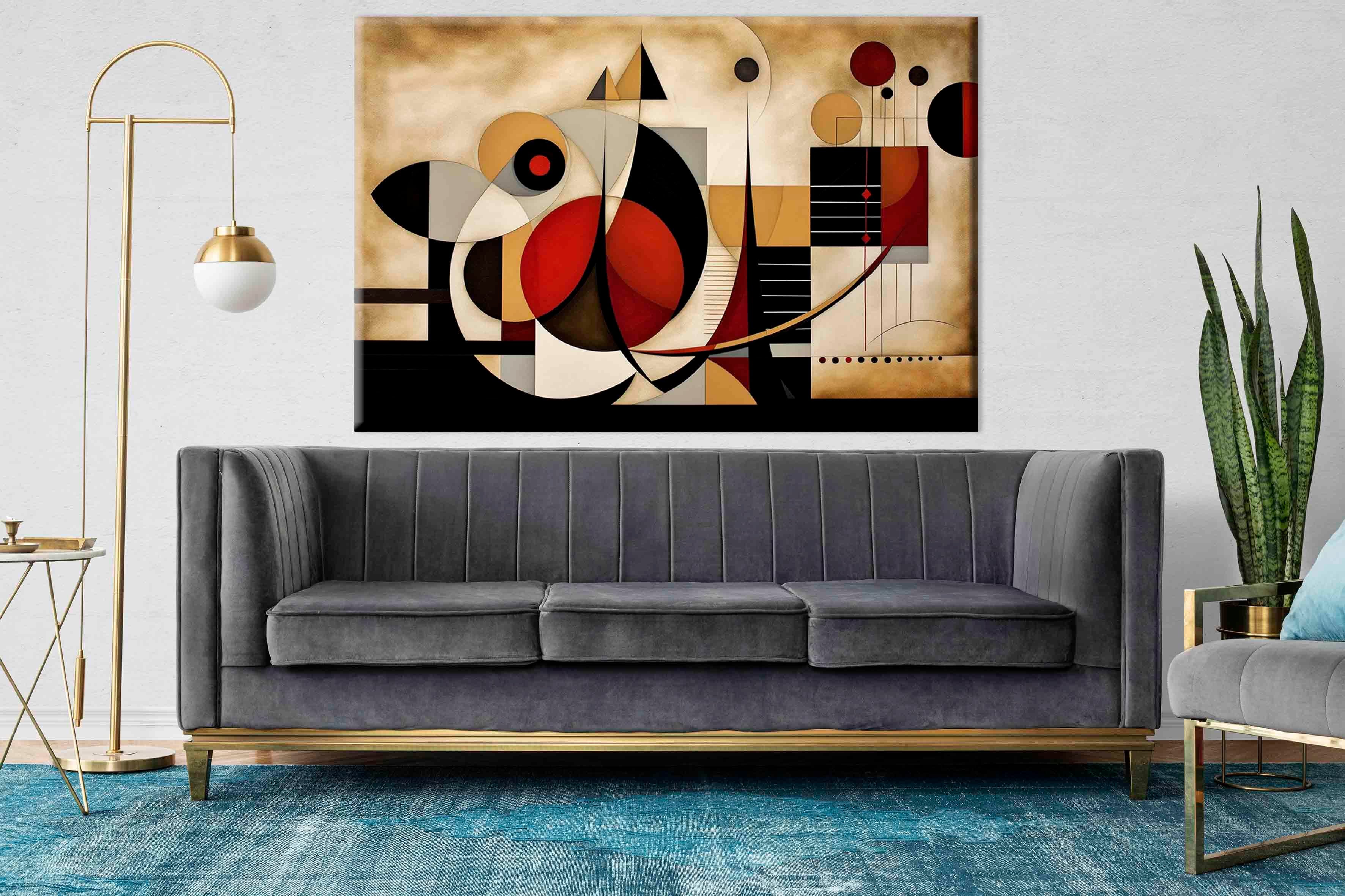 Çağdaş Soyut | Yağlıboya dokulu canvas baskı