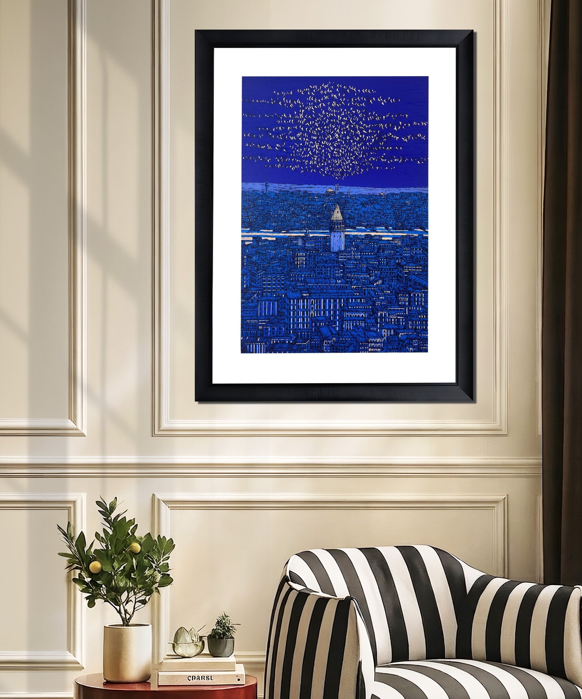 Derin İstanbul Galata ve Kuşlar 7/100  | DEVRİM ERBİL GICLÉE  BASKI