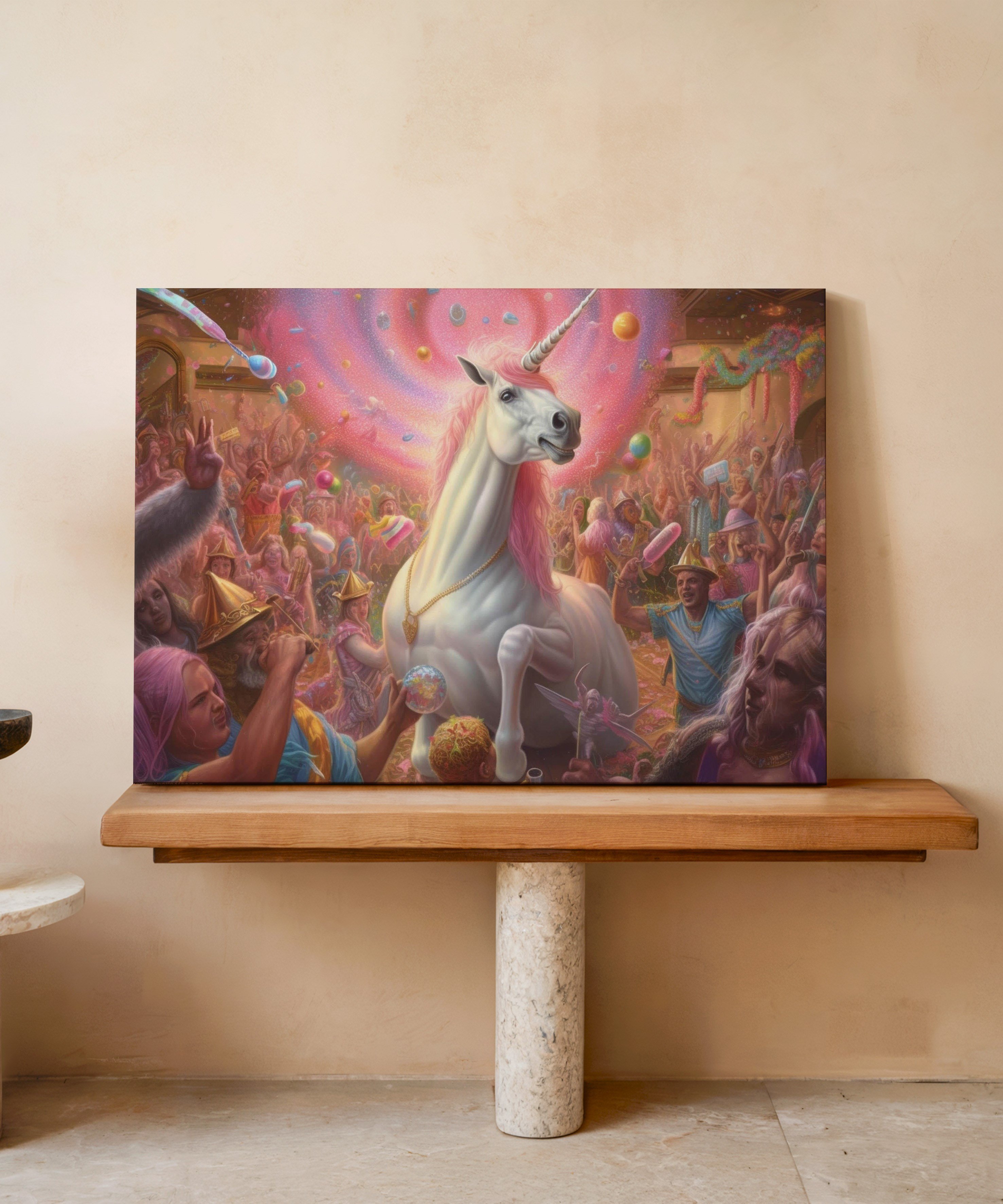 Düşler Şöleni | Yağlı Boya Dokulu Canvas Baskı