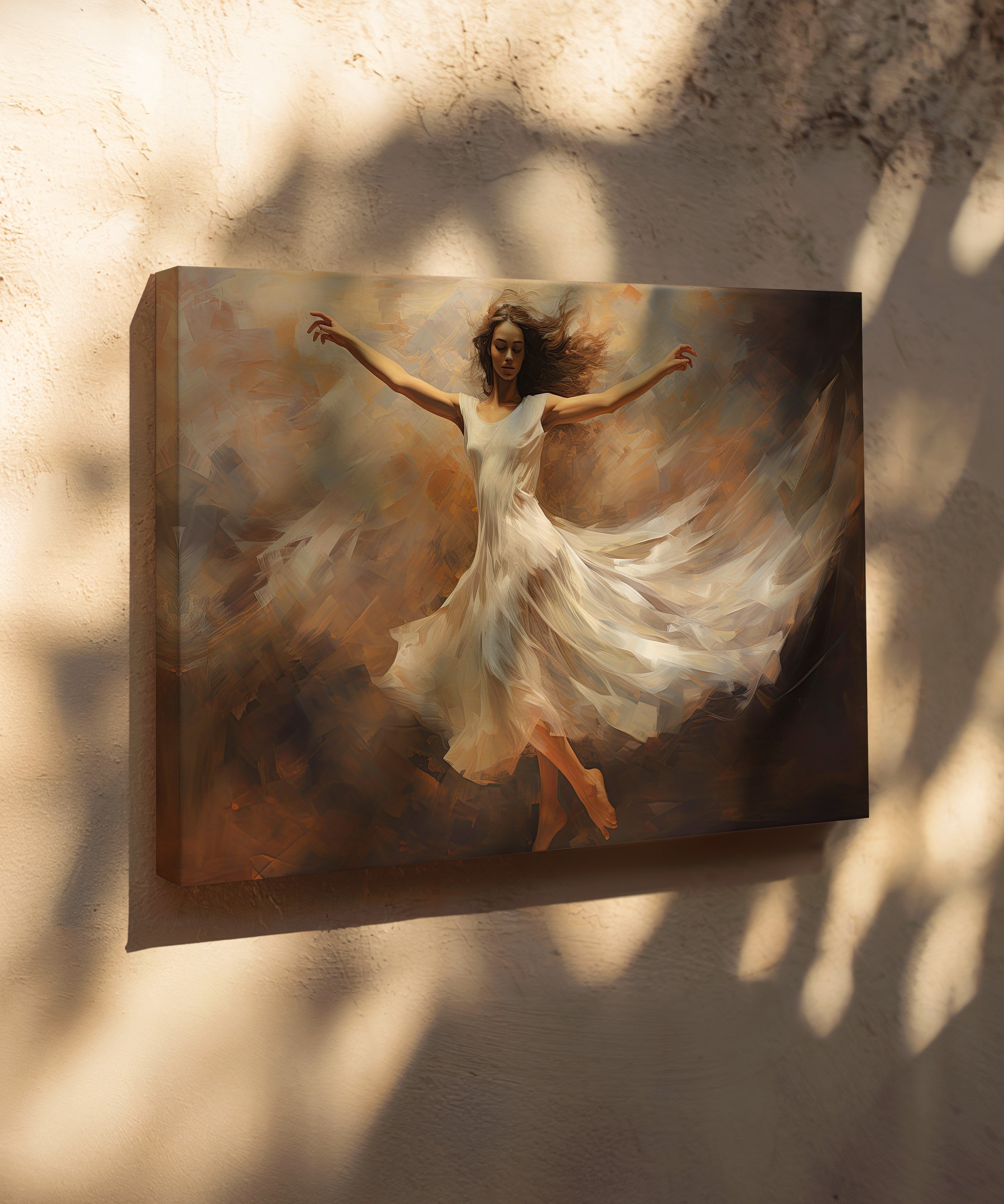 Free Woman | Yağlıboya dokulu canvas baskı