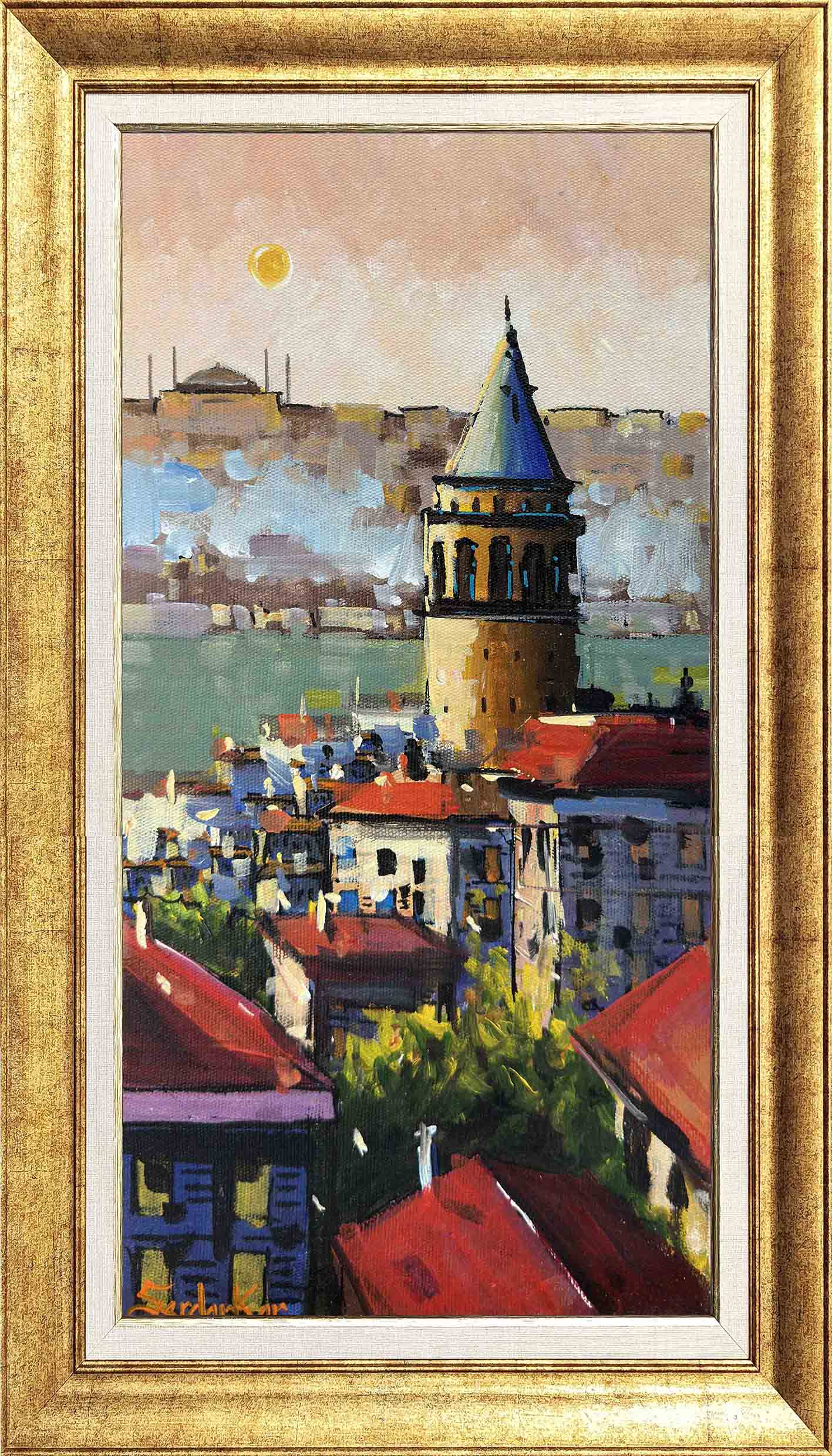 Galata Kulesi Kadrajı | Yağlı Boya Tablo 