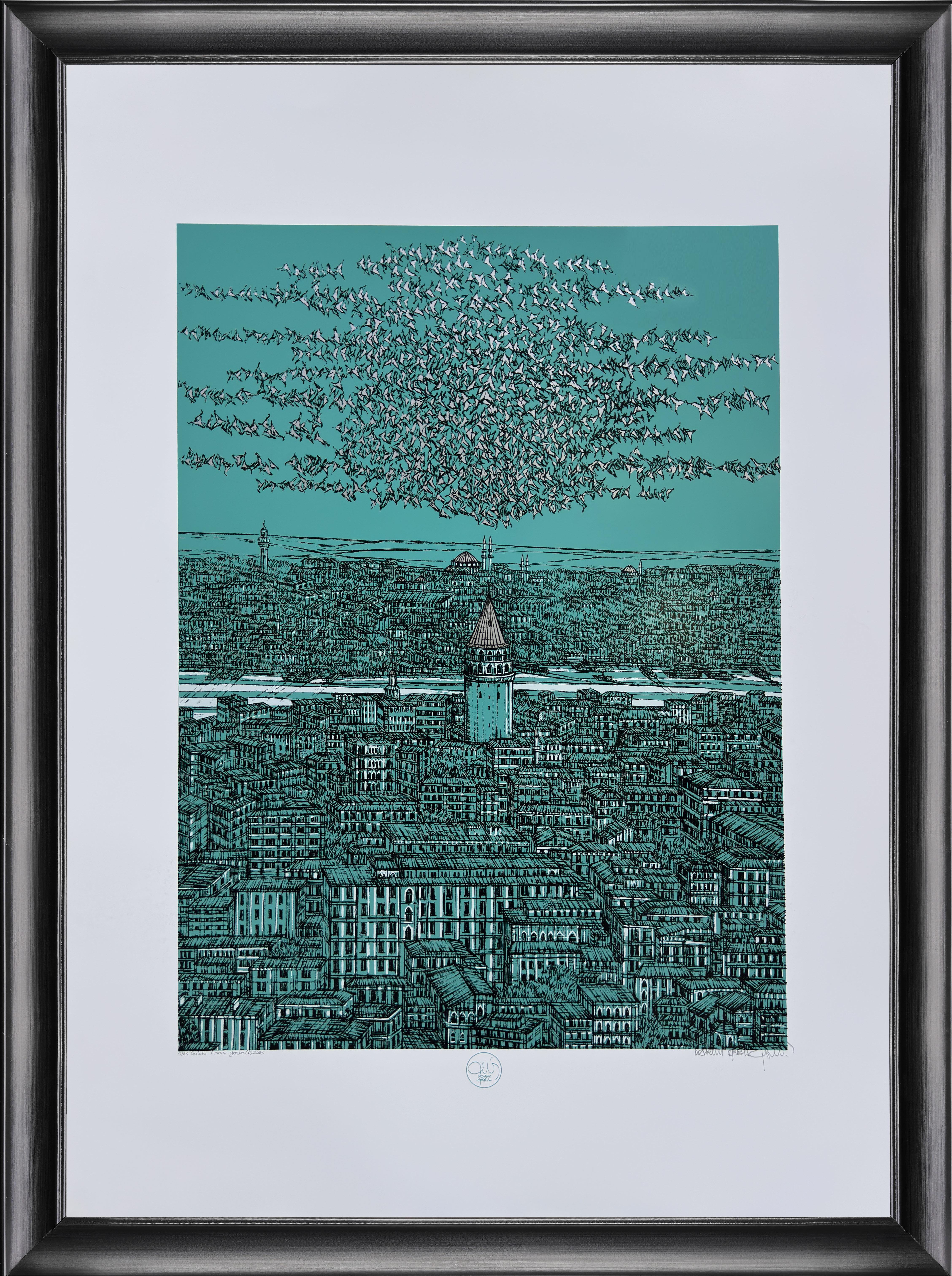 Galata Yorum (D) 5/25 2025 | DEVRİM ERBİL SERİGRAFİ BASKI