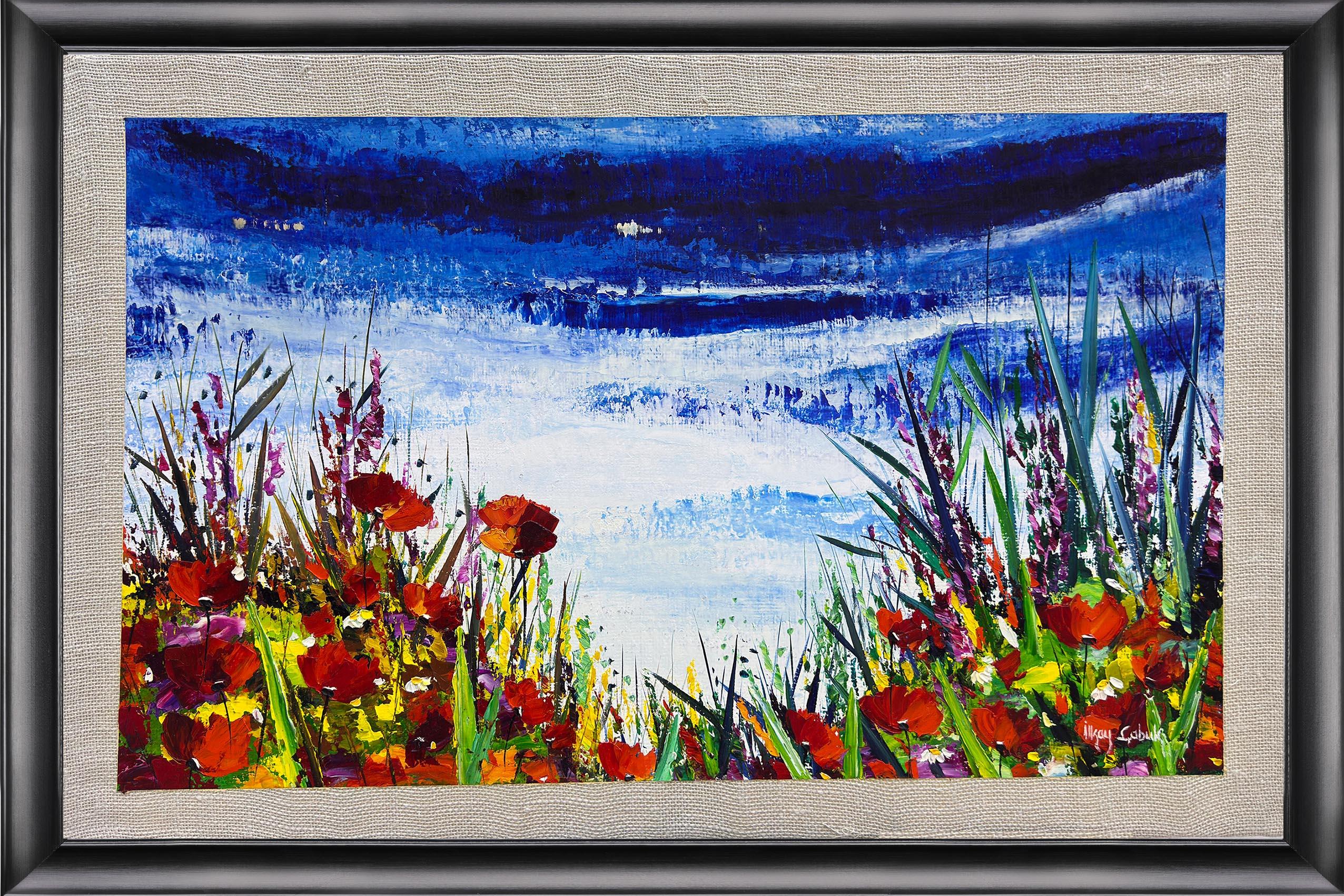 Gelincikler ve Gökyüzü | Yağlı Boya Tablo