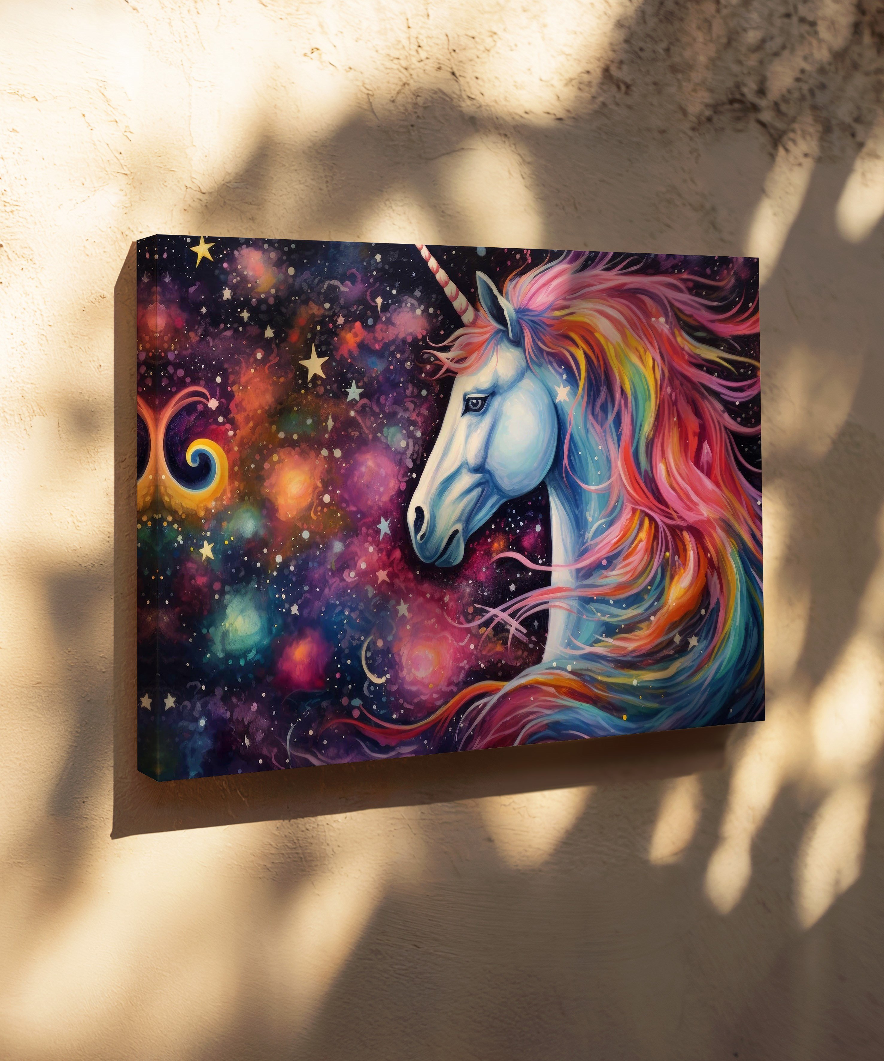 Gökkuşağının Varisi | Yağlı Boya Dokulu Canvas Baskı
