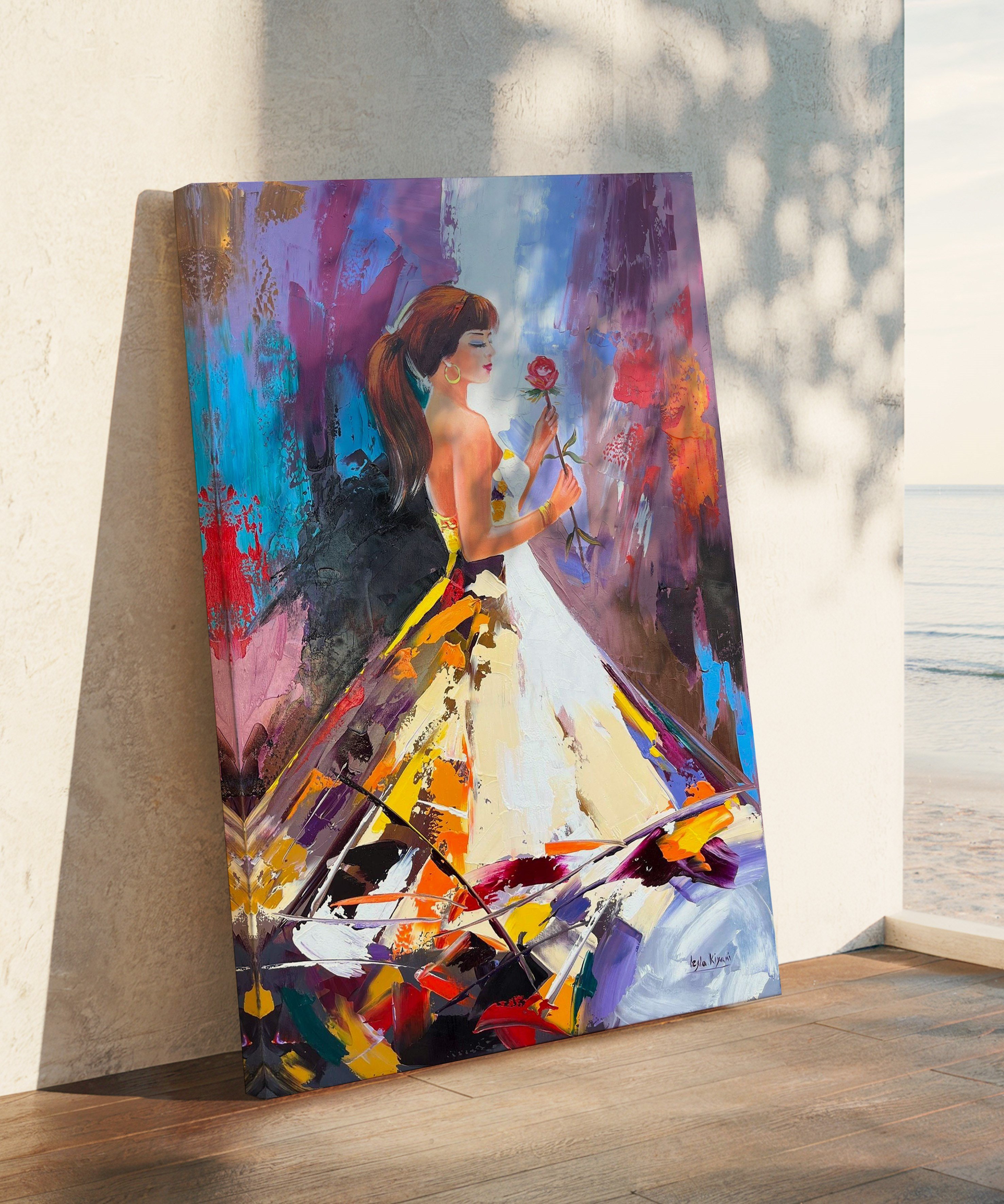 Gül Koklardım | Yağlıboya dokulu canvas baskı