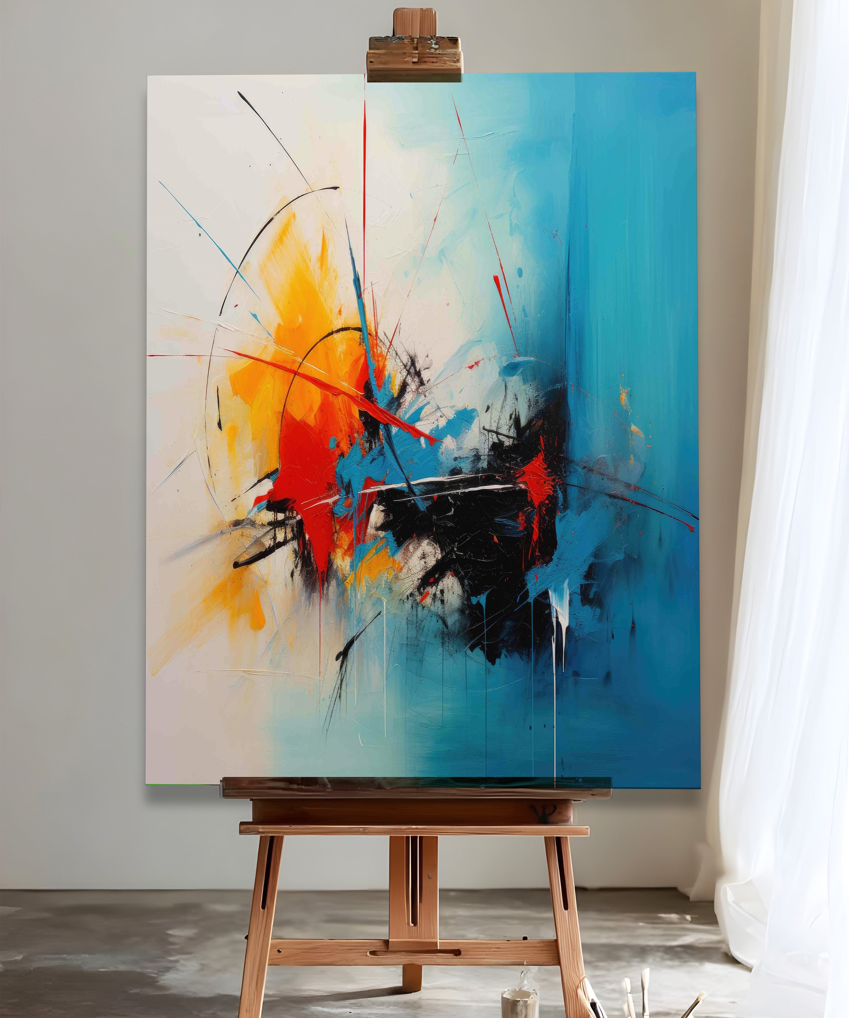 Güneşin İzleri | Yağlı Boya Dokulu Canvas Baskı