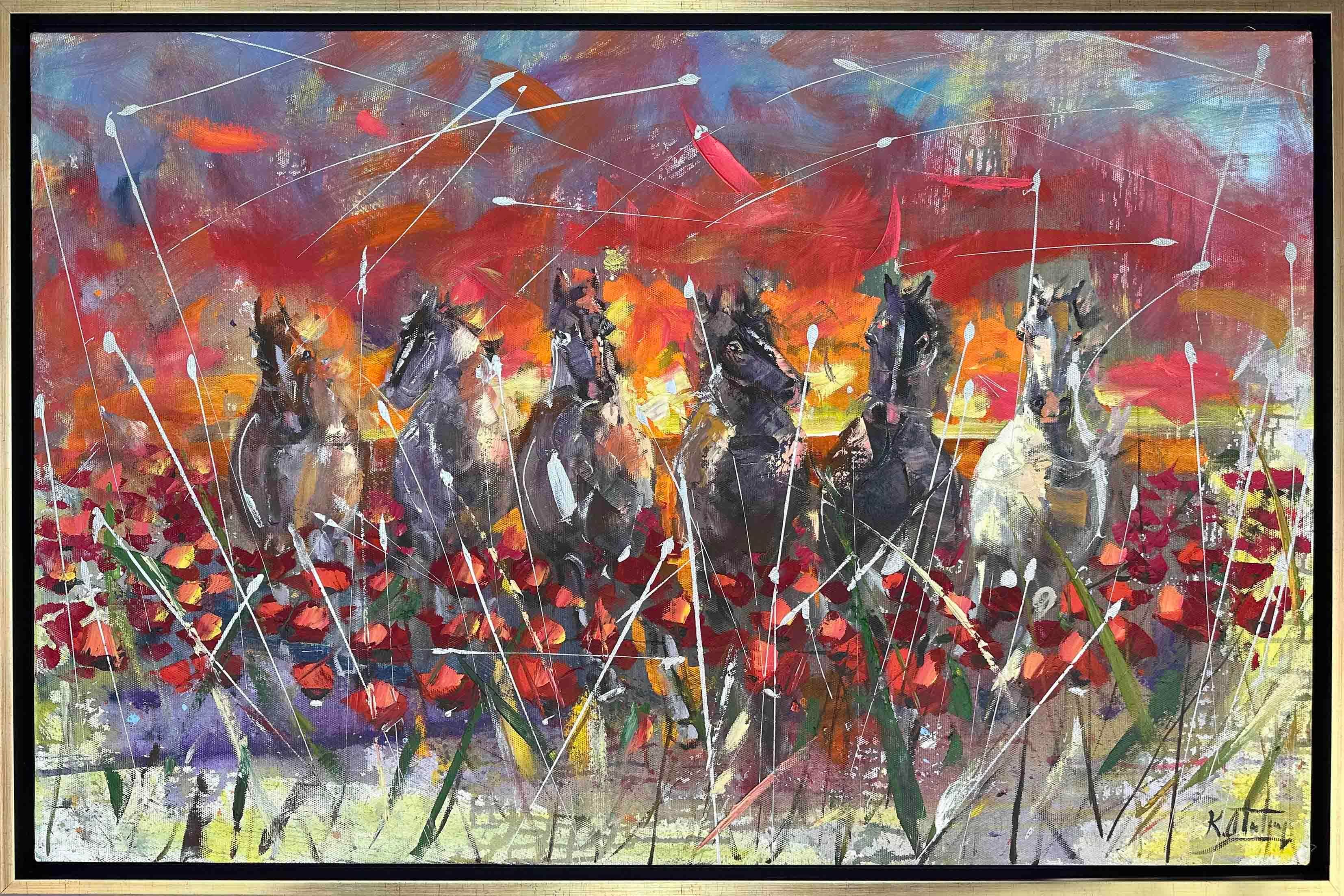 Heybetli Atlar | Yağlı Boya Tablo