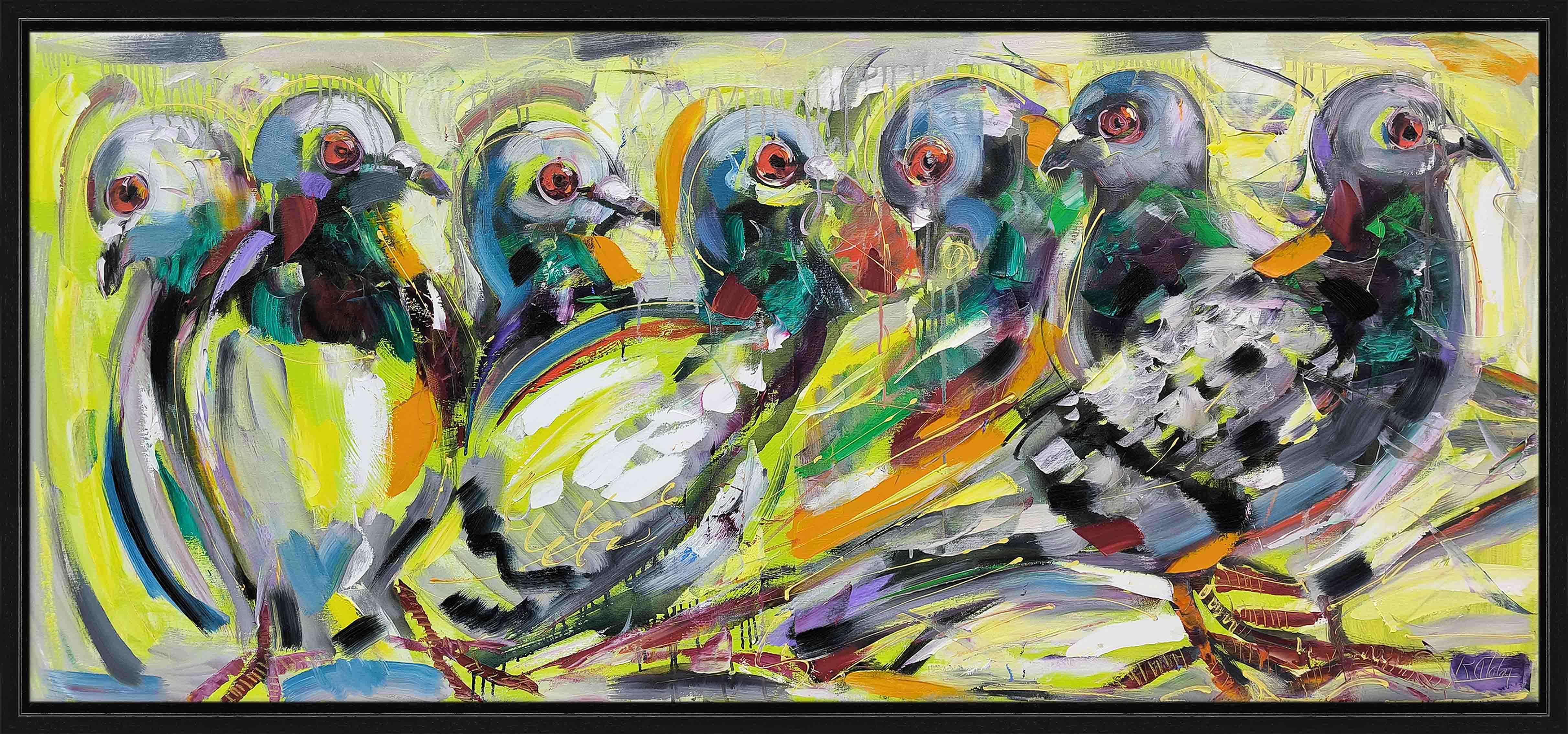 Huzur Güvercinleri | Yağlı Boya Tablo