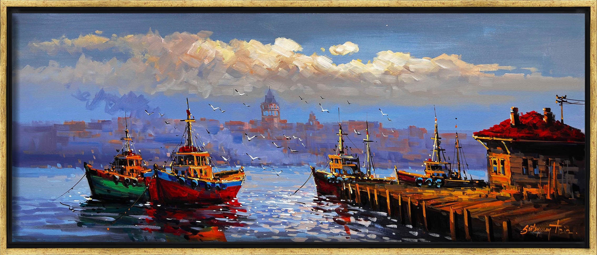 Işıltılı Yansımalar | Yağlı Boya Tablo