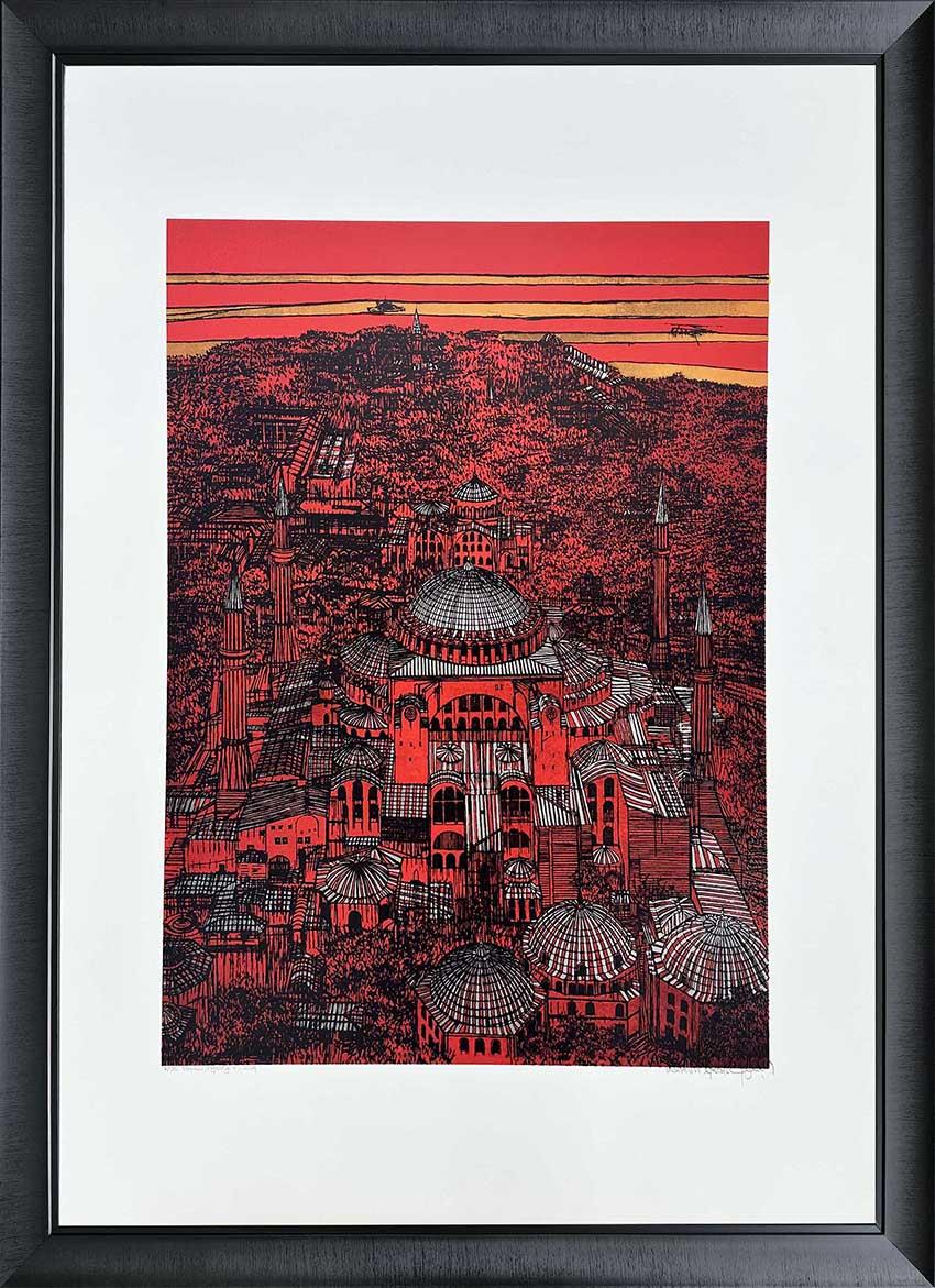 İstanbul, Ayasofya (c) 7/25 | DEVRİM ERBİL SERİGRAFİ BASKI