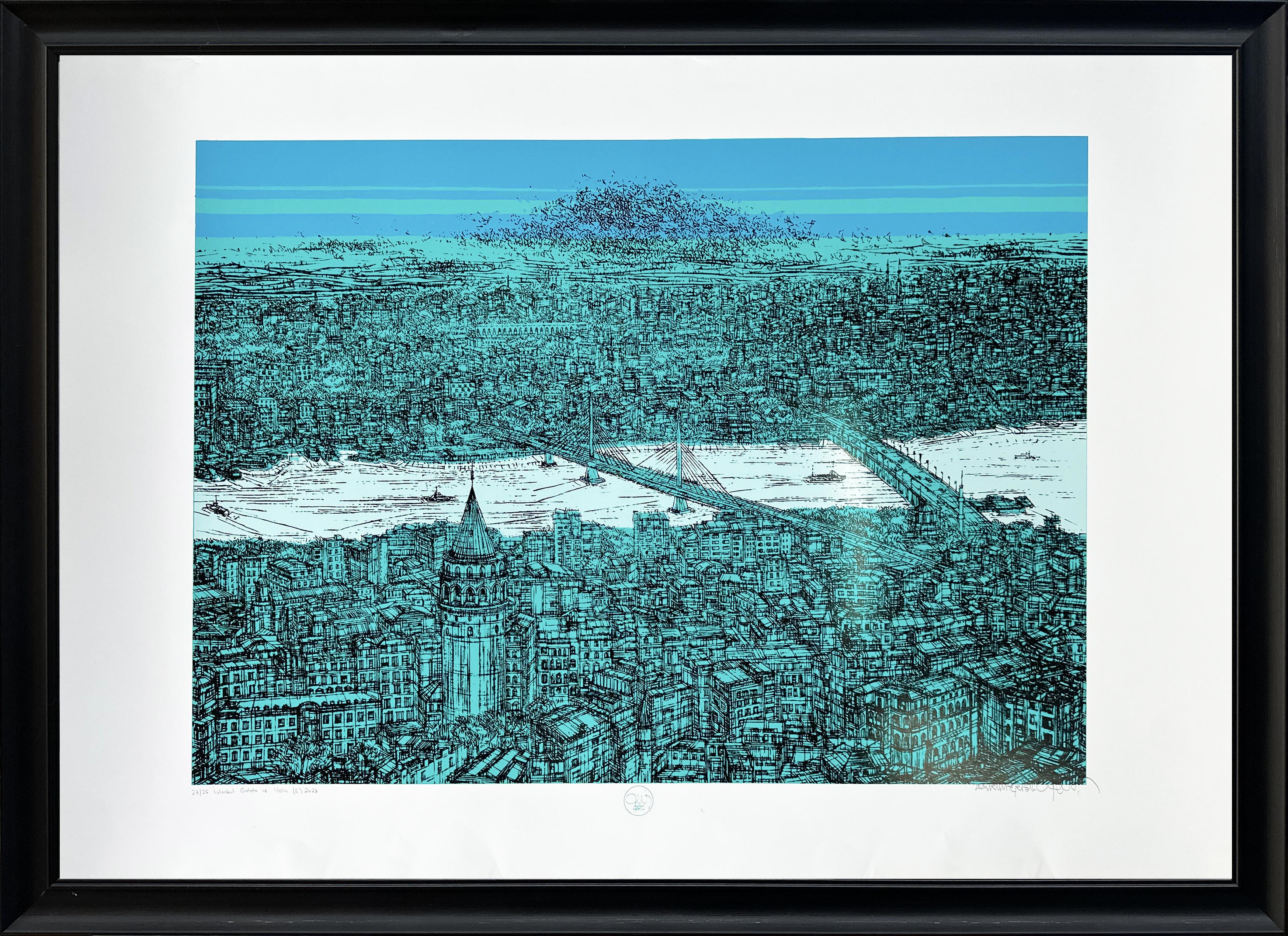 İSTANBUL GALATA VE HALİÇ 23/25  | SERİGRAFİ BASKI
