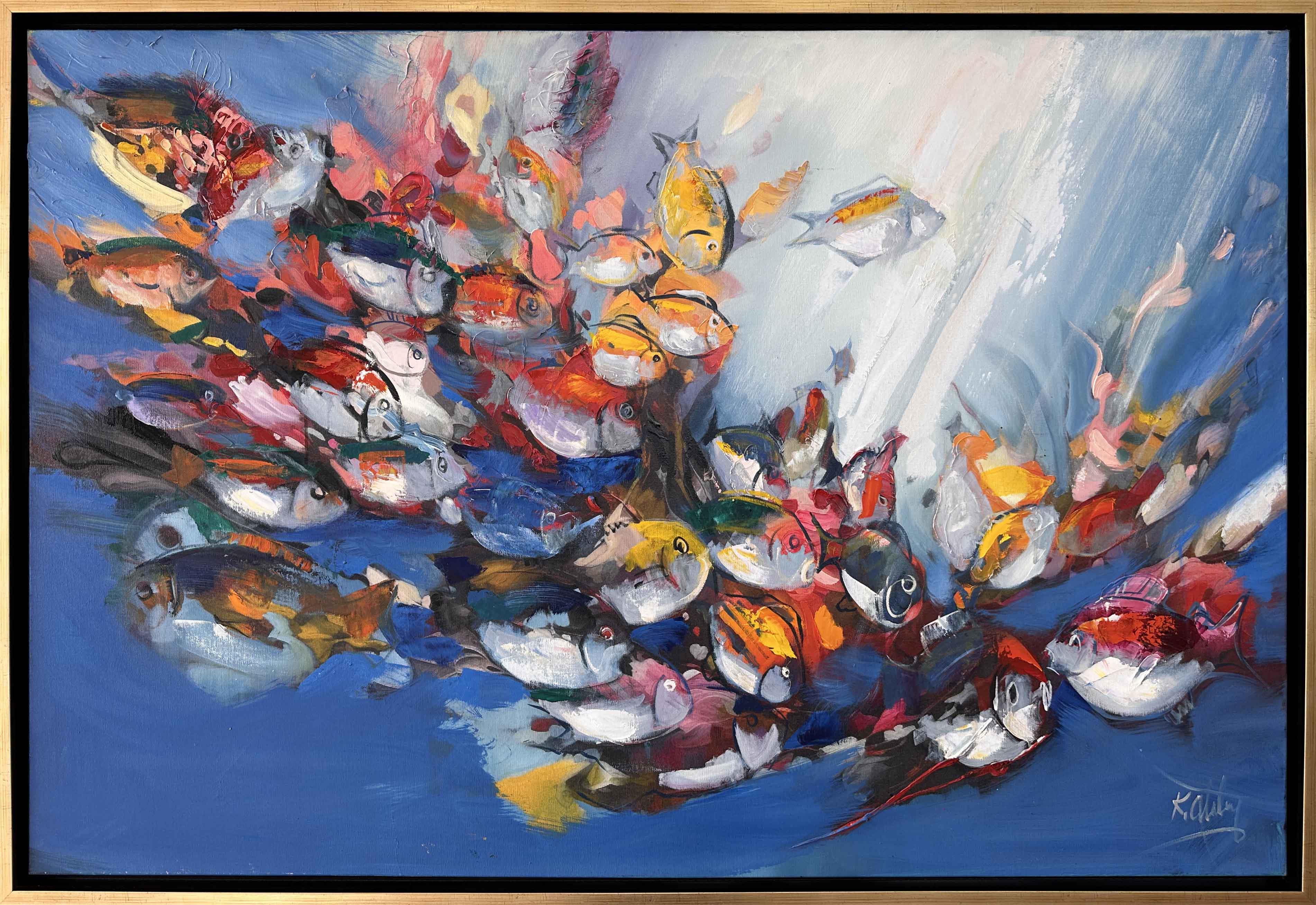 Japon Balıkları | Yağlı Boya Tablo