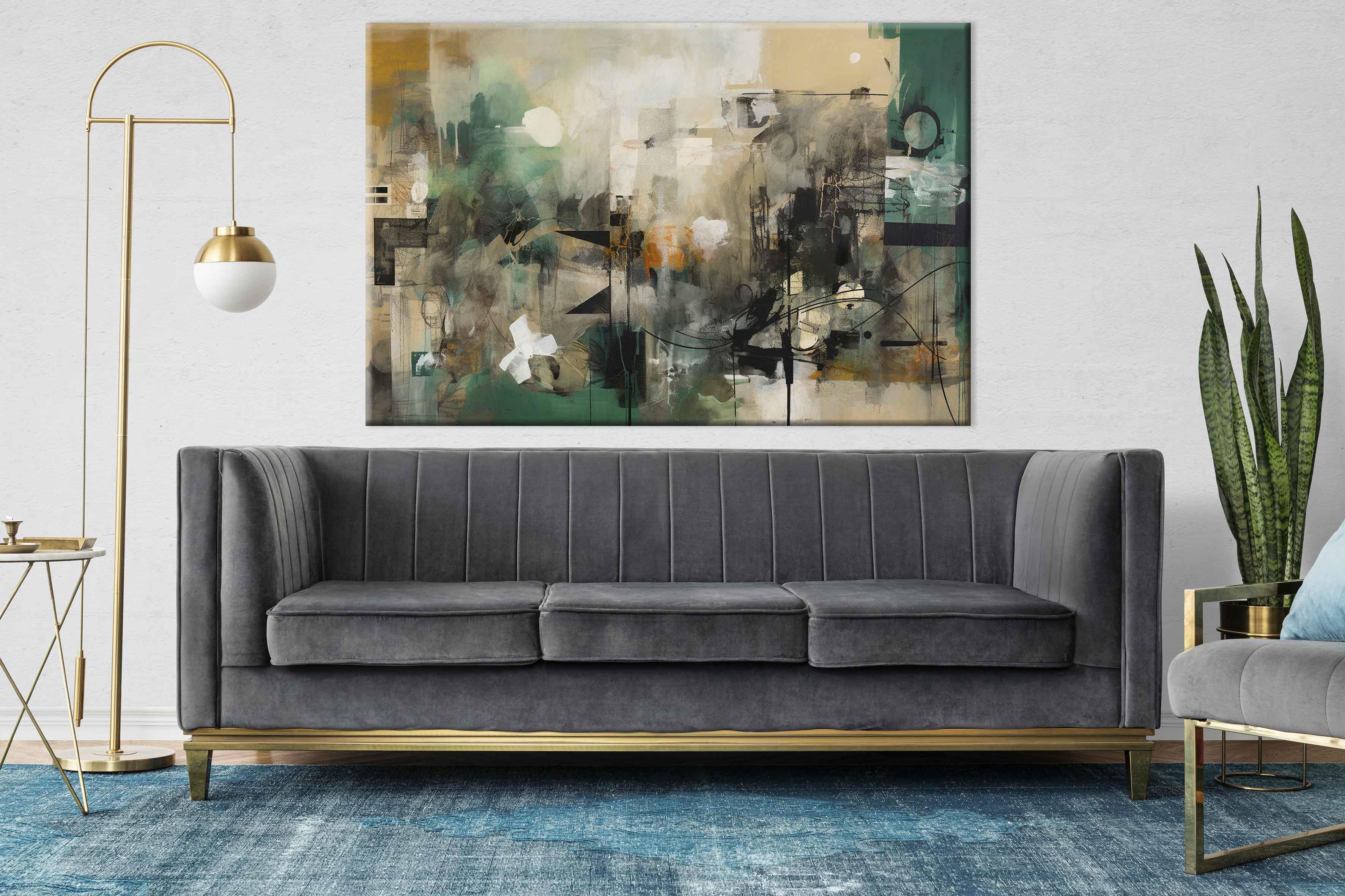 Kentsel Modernizm | Yağlıboya dokulu canvas baskı