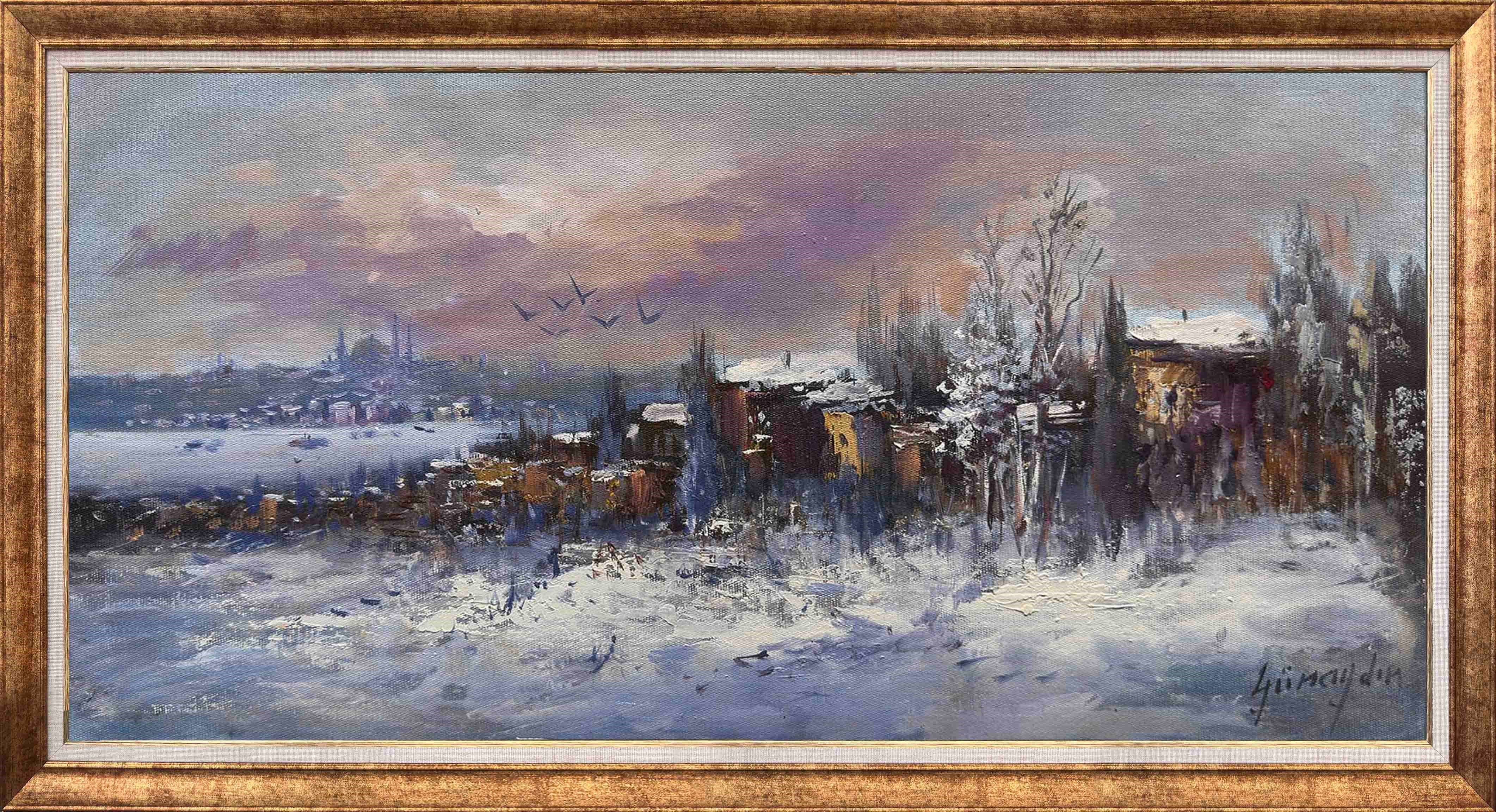 Kışın Dokusu | Yağlı Boya Tablo