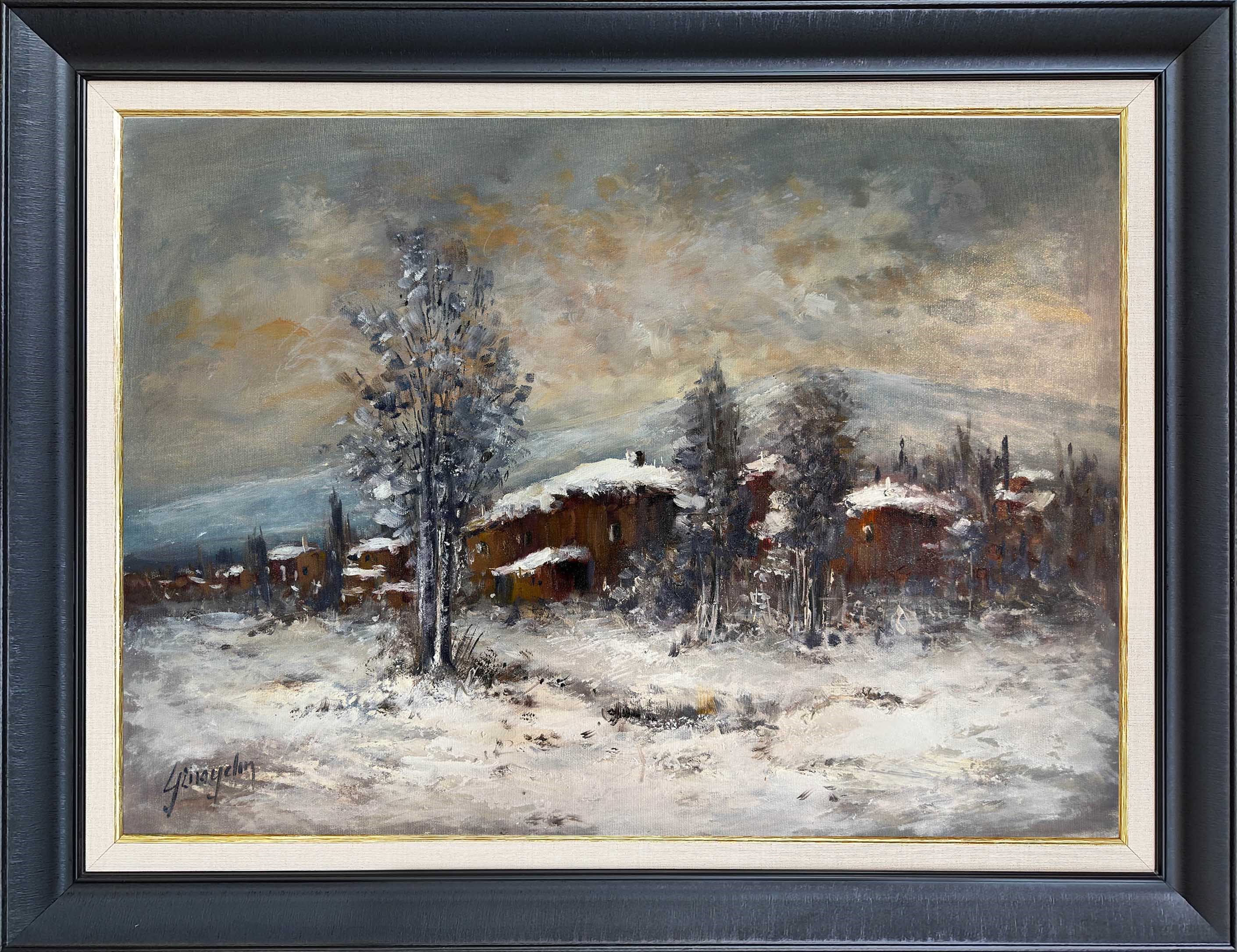 Kışın Son Işığı | Yağlı Boya Tablo