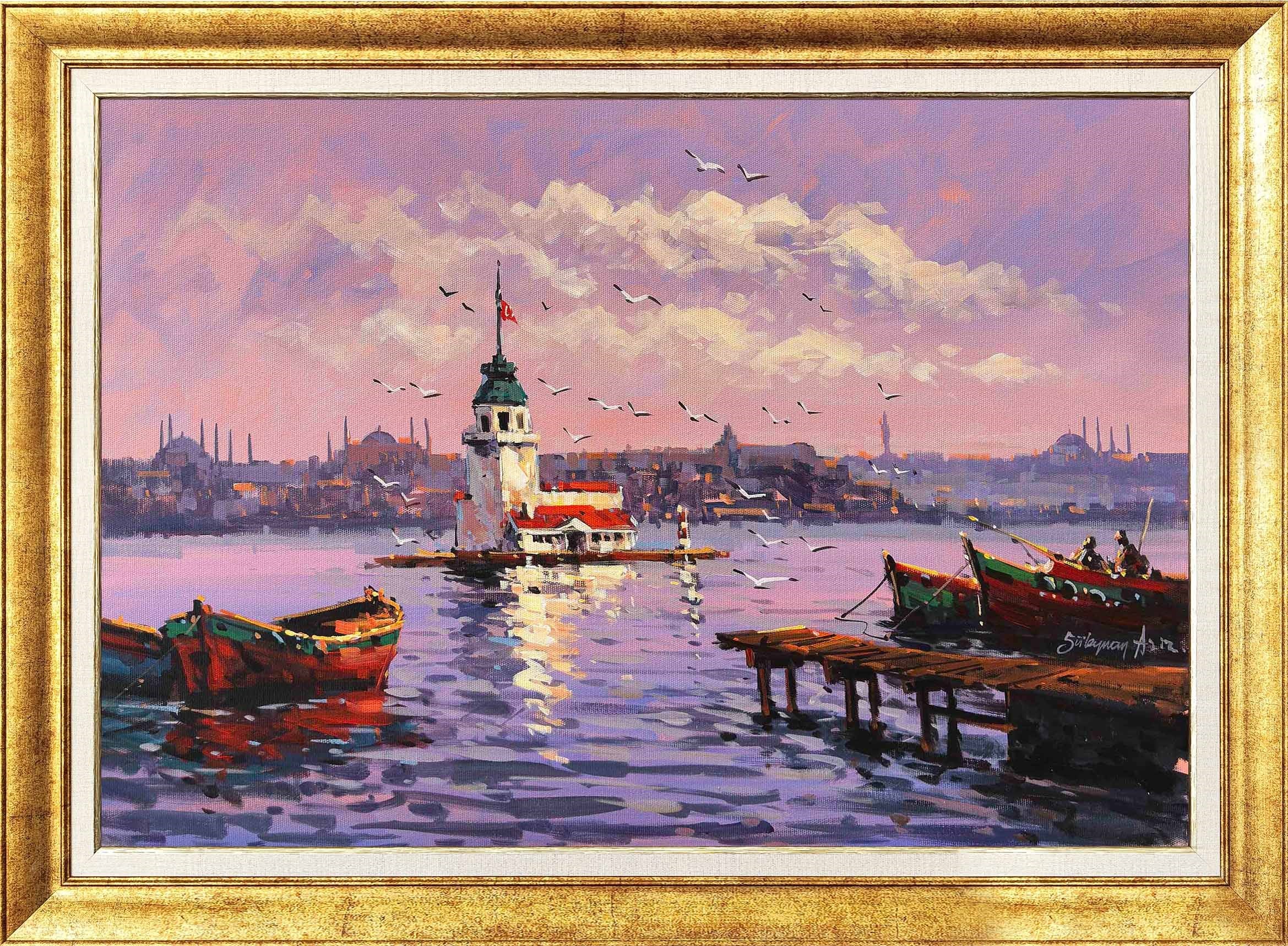 Kız Kulesi İskelesi | Yağlı Boya Tablo