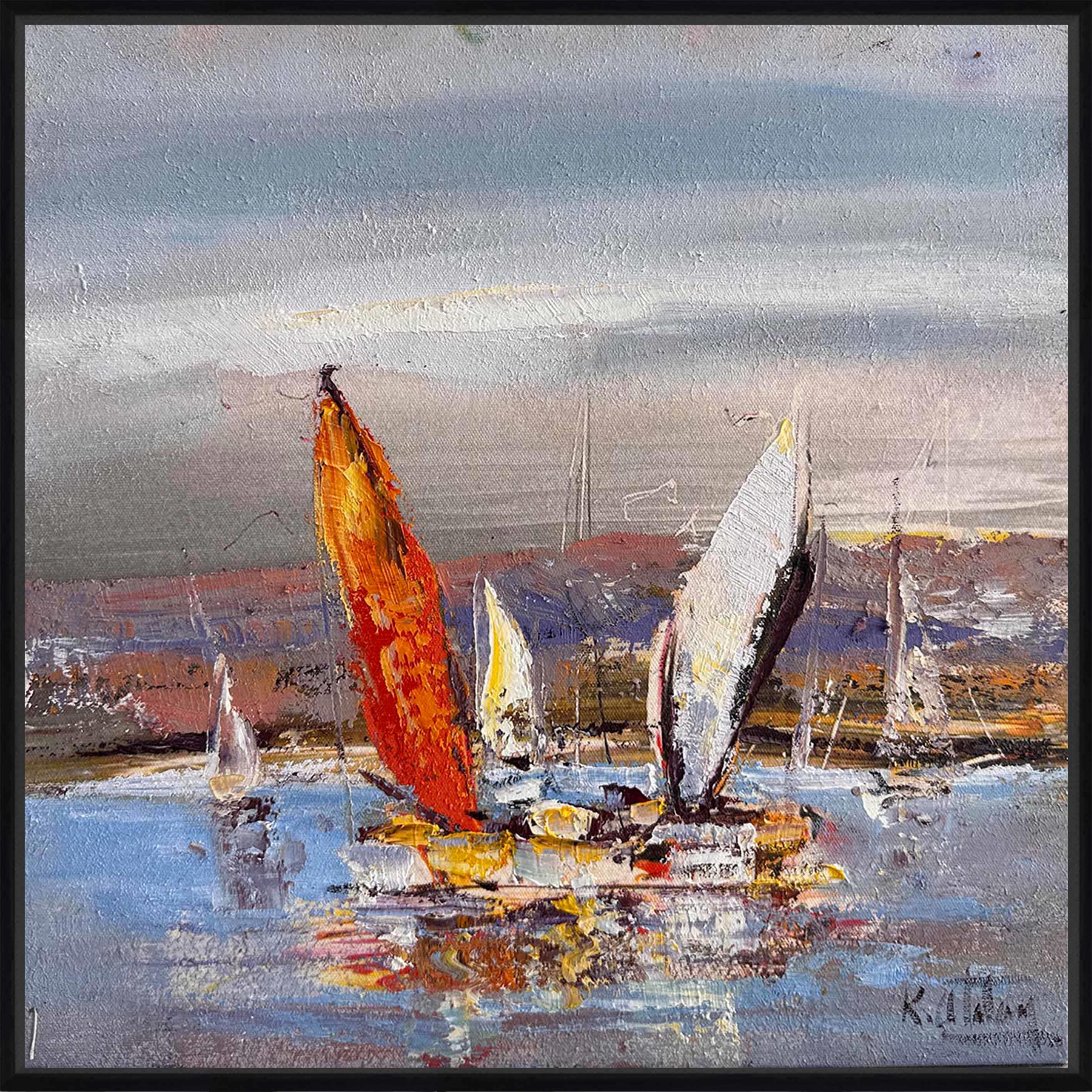 Koya Yanaşan Tekneler  | Yağlı Boya Tablo 