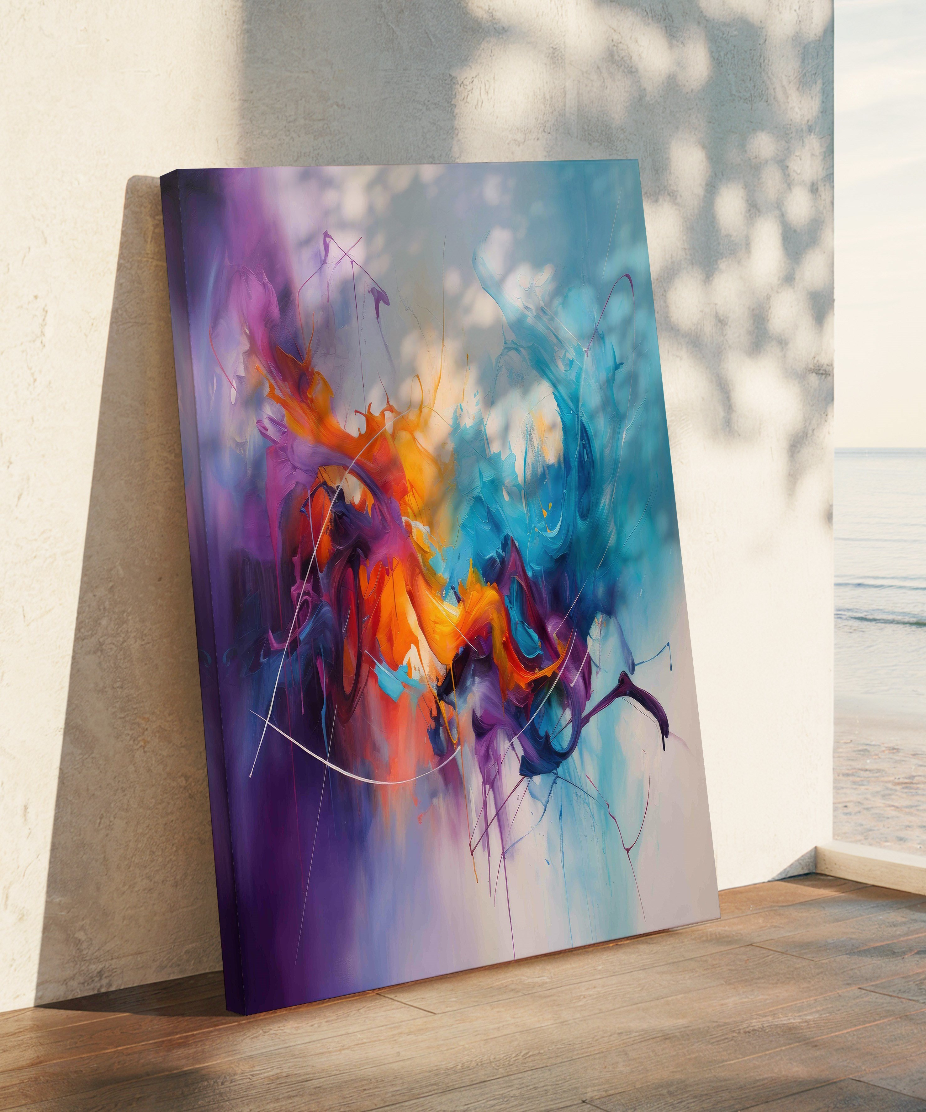 Kromatik Düş | Yağlı Boya Dokulu Canvas Baskı