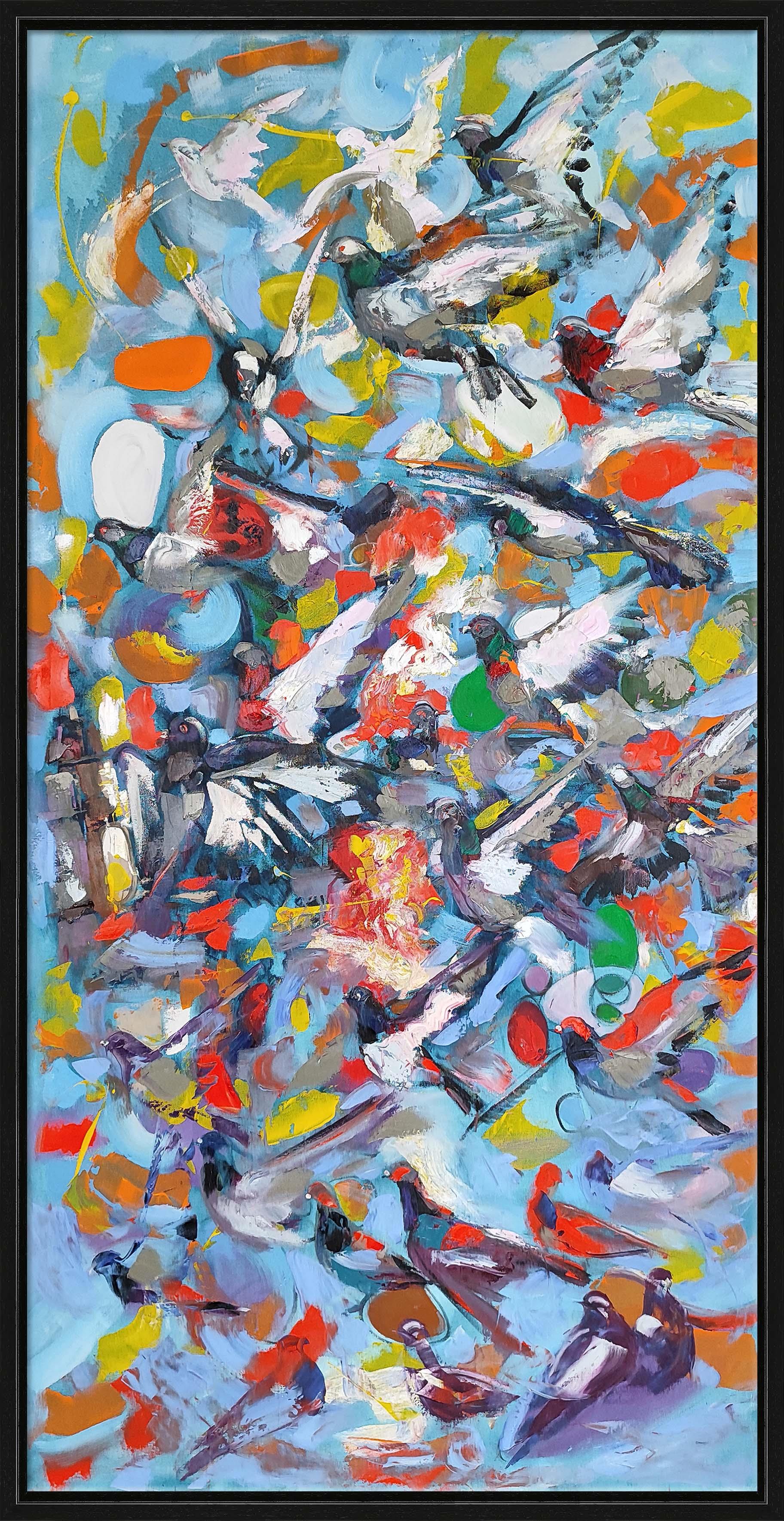 Kuş Yağlı Boya Tablolarkozaart galeri | El yapımı orjinal yağlı boya tablo satış sitesi