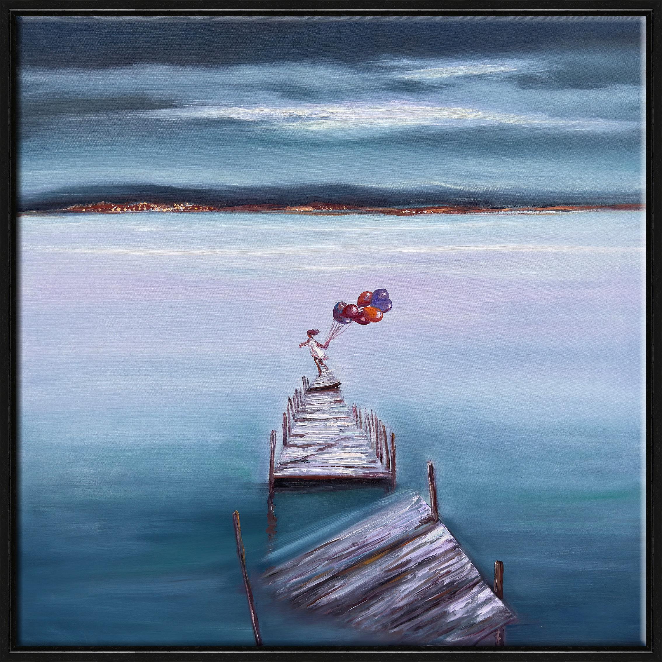 Mavilikte Özgürlük | Yağlı Boya Tablo