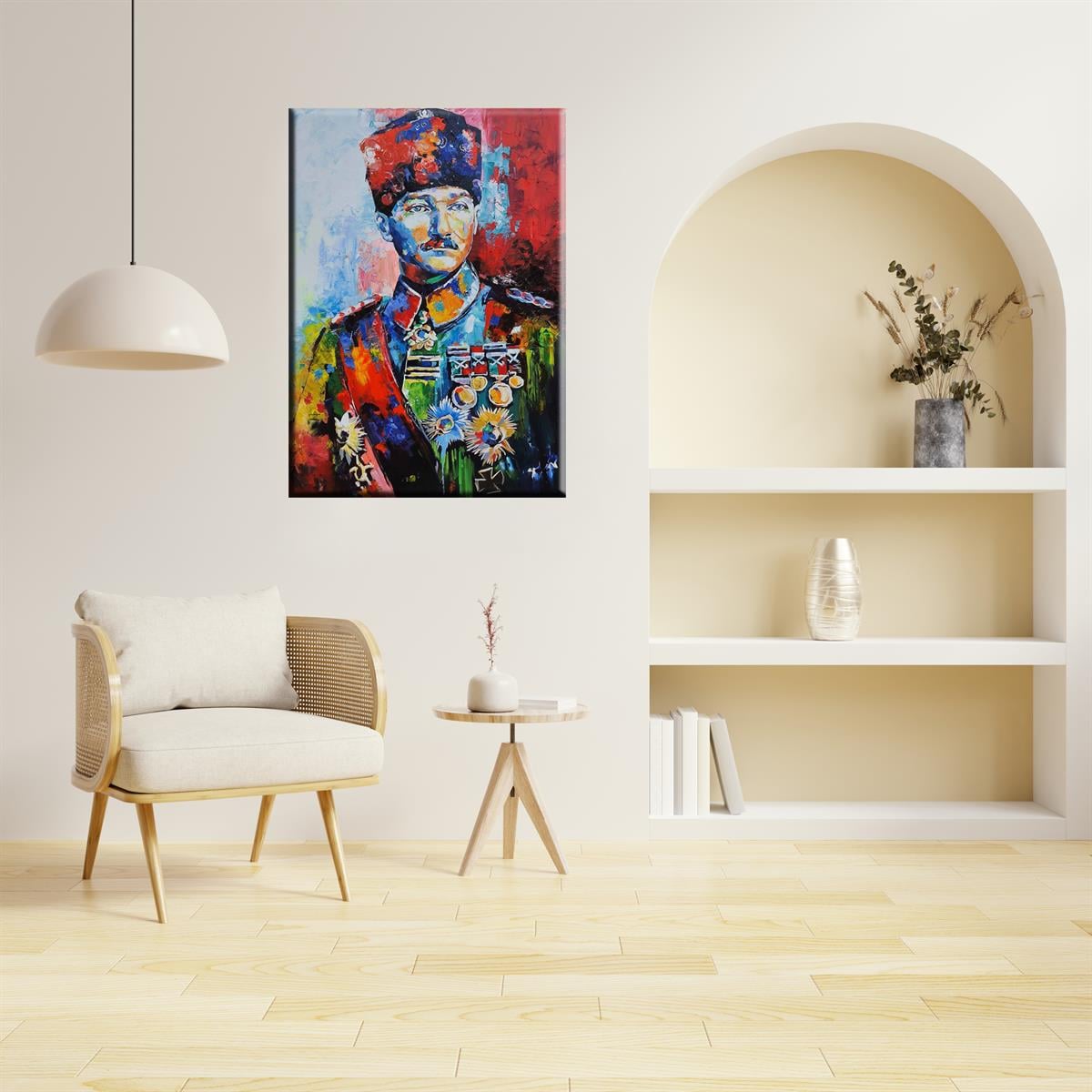 MODERN SİPARİŞ YAĞLI BOYA TABLOLARAtatürk Portre | Yağlı Boya Tablo | kozaart galeri