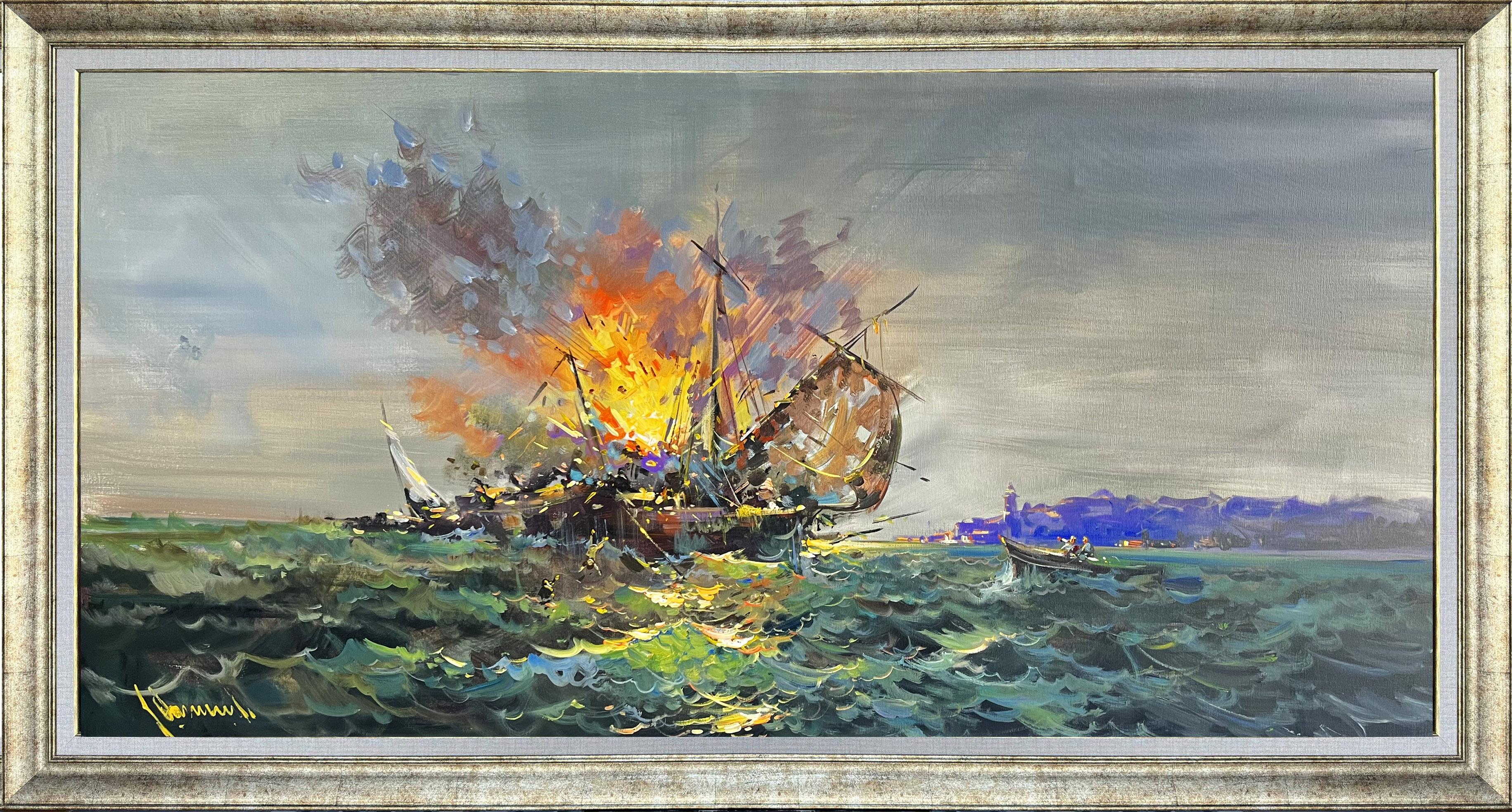 Patlama | Yağlı Boya Tablo