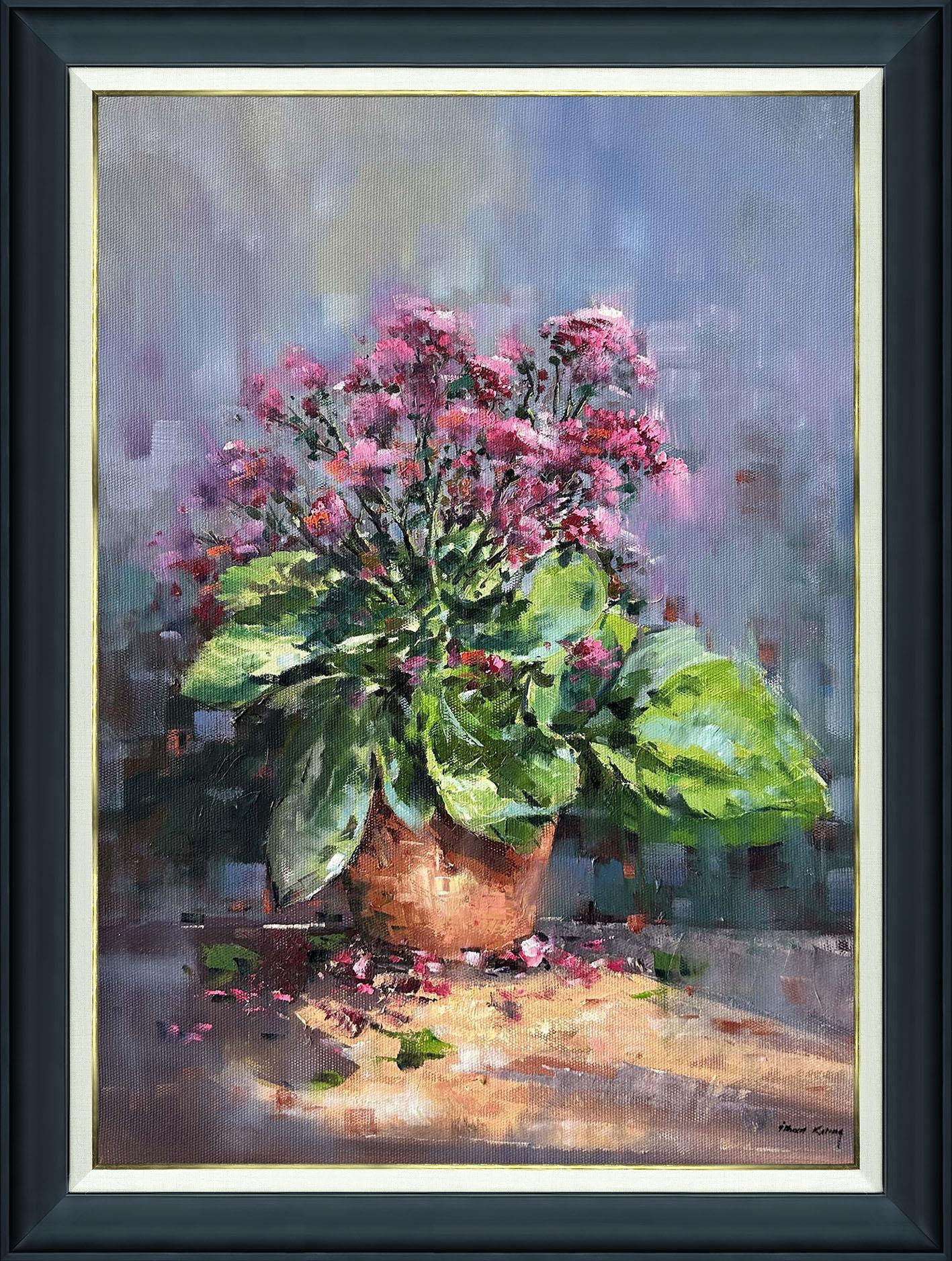 Pembe Begonya | Yağlı Boya Tablo