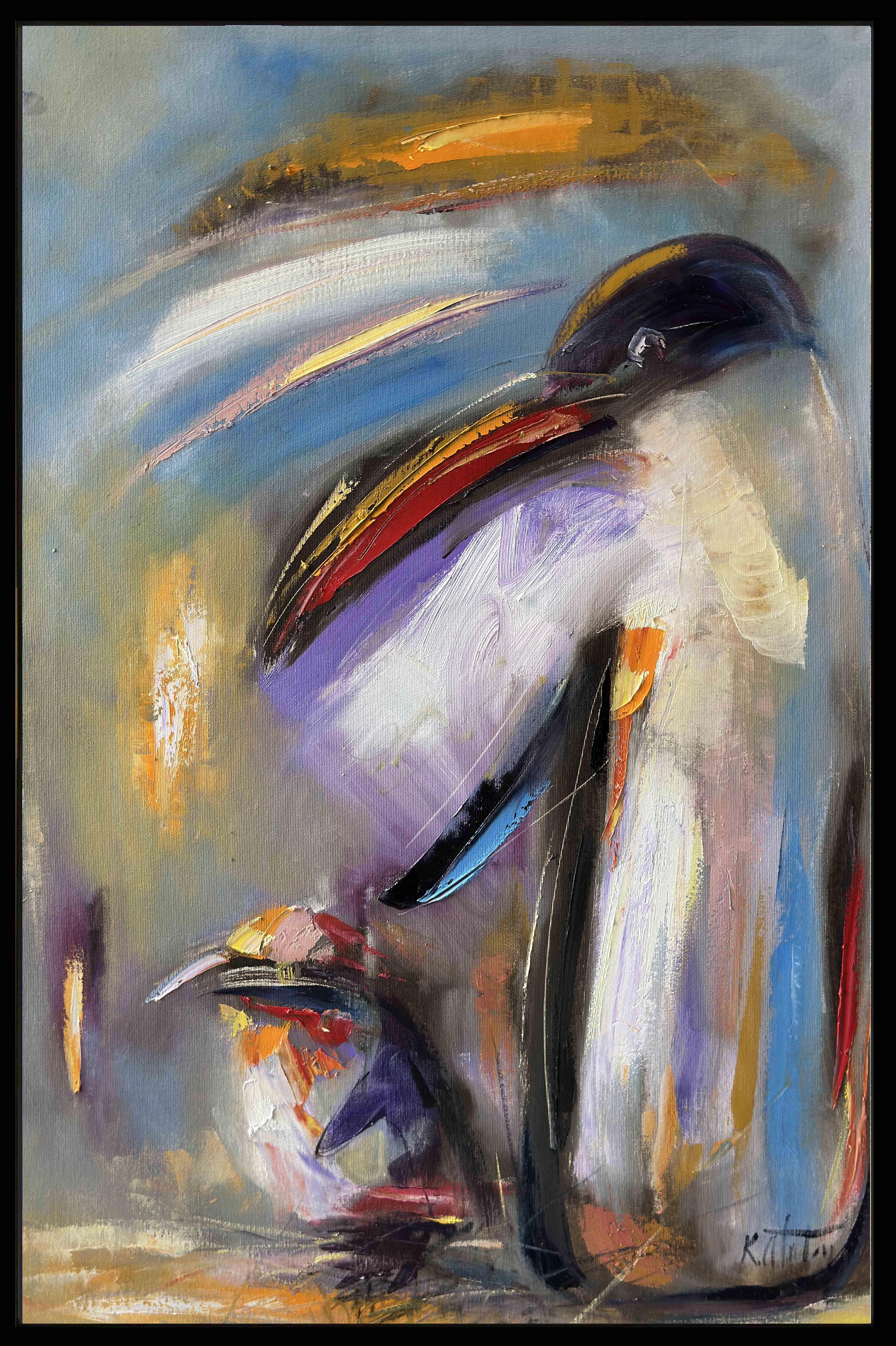 Penguenler | Yağlı Boya Tablo