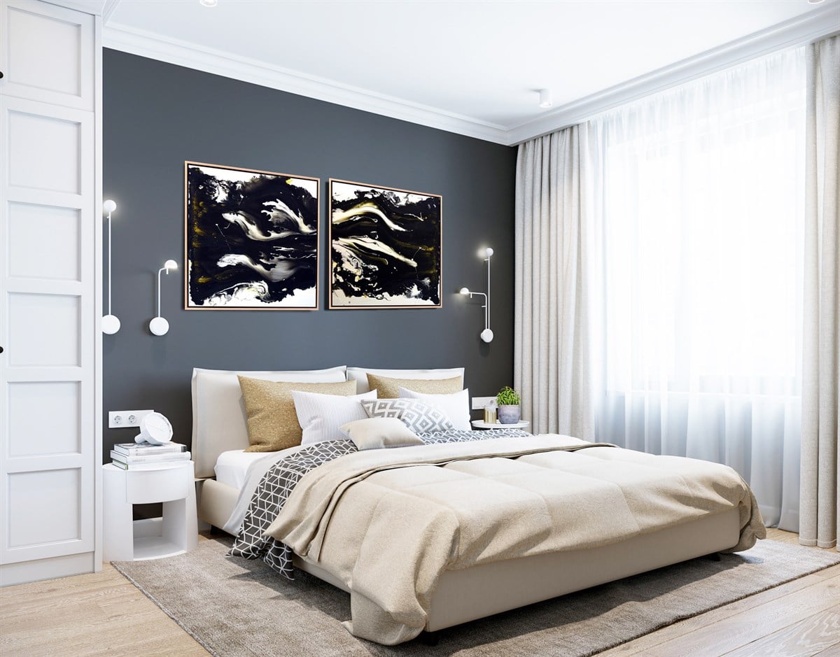 Pouring Tekniği Düşler  | Yağlı Boya TabloModern