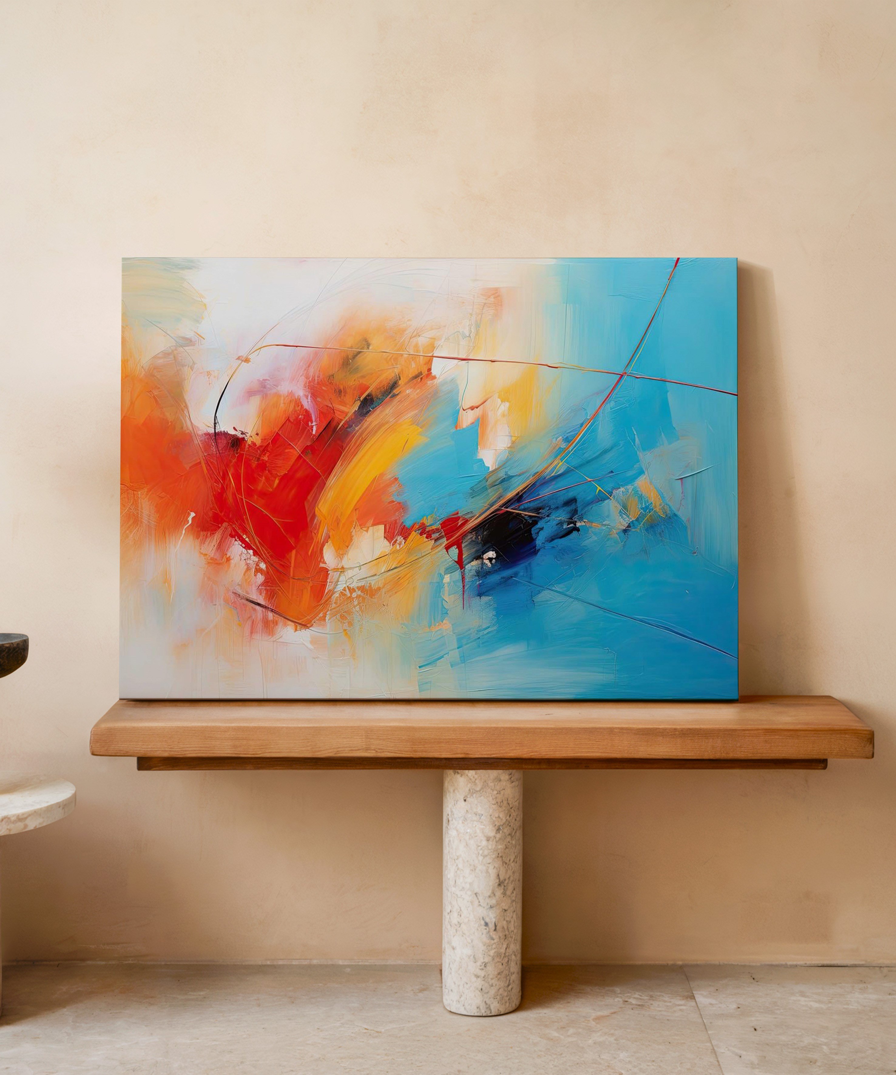 Renk Patikası | Yağlı Boya Dokulu Canvas Baskı