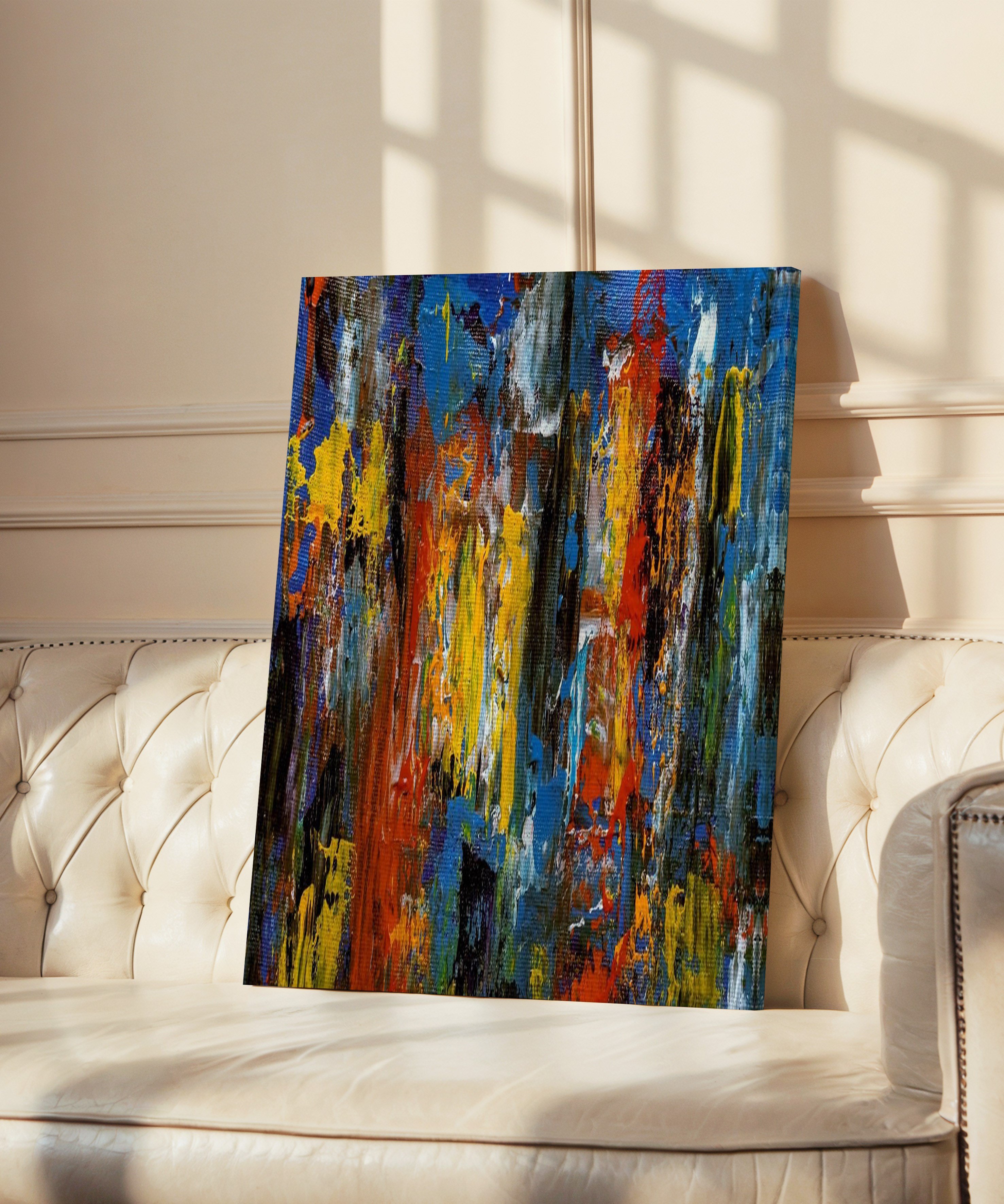 Renkler | Yağlıboya dokulu canvas baskı