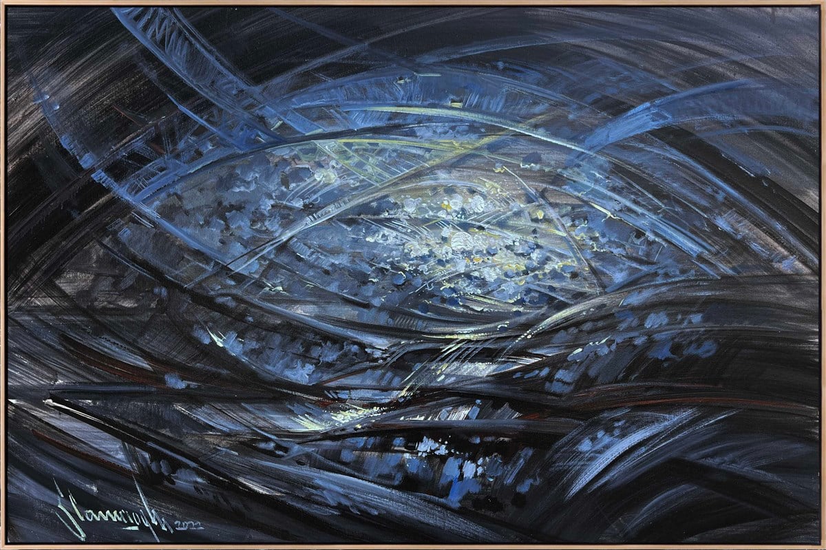 Soyut yağlı boya tablolar