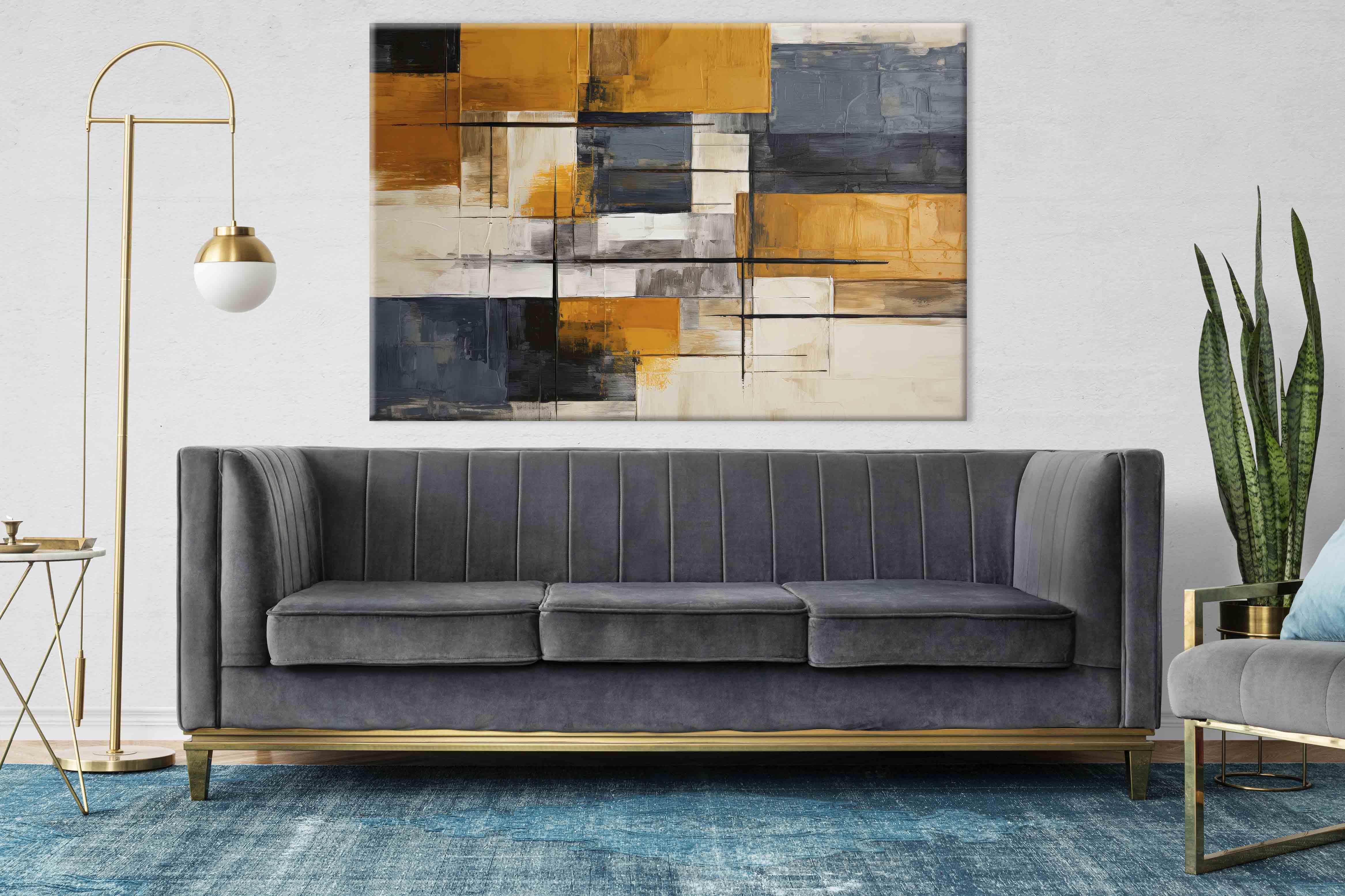 Soyut Yağlıboya Dokulu Tablolar