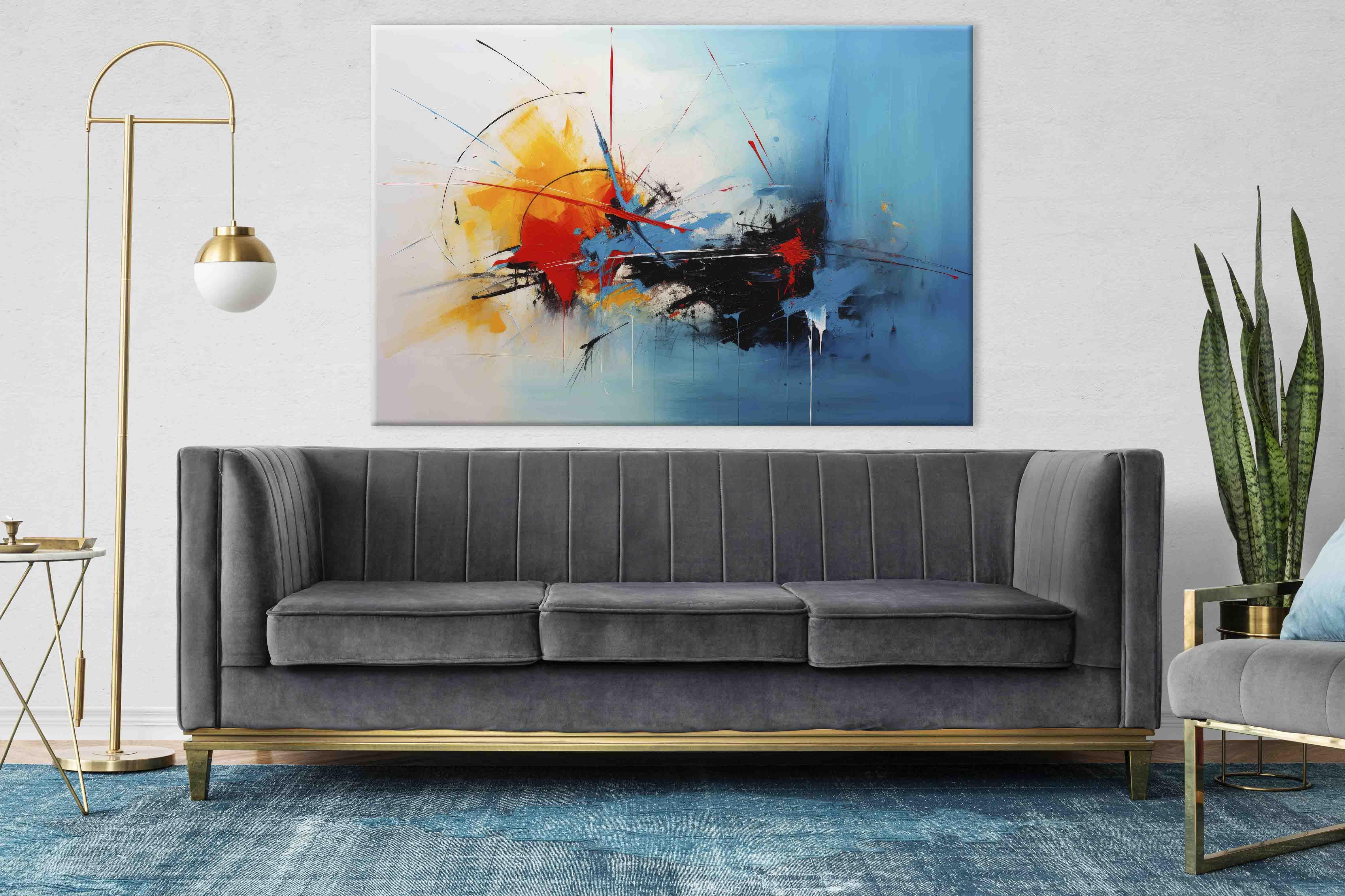 Soyut Yağlıboya Dokulu Tablolar