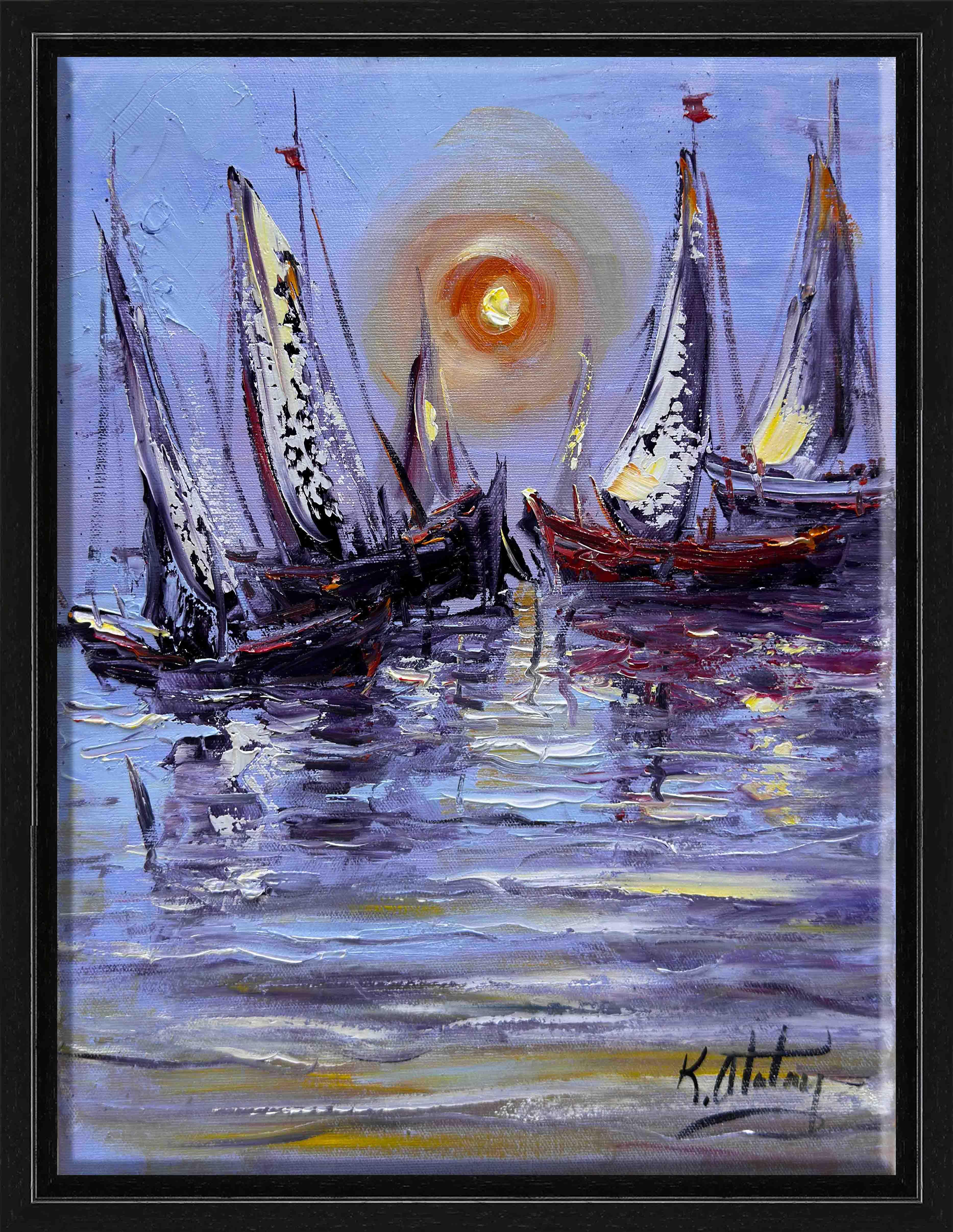 Ufuğa Doğru | Yağlı Boya Tablo