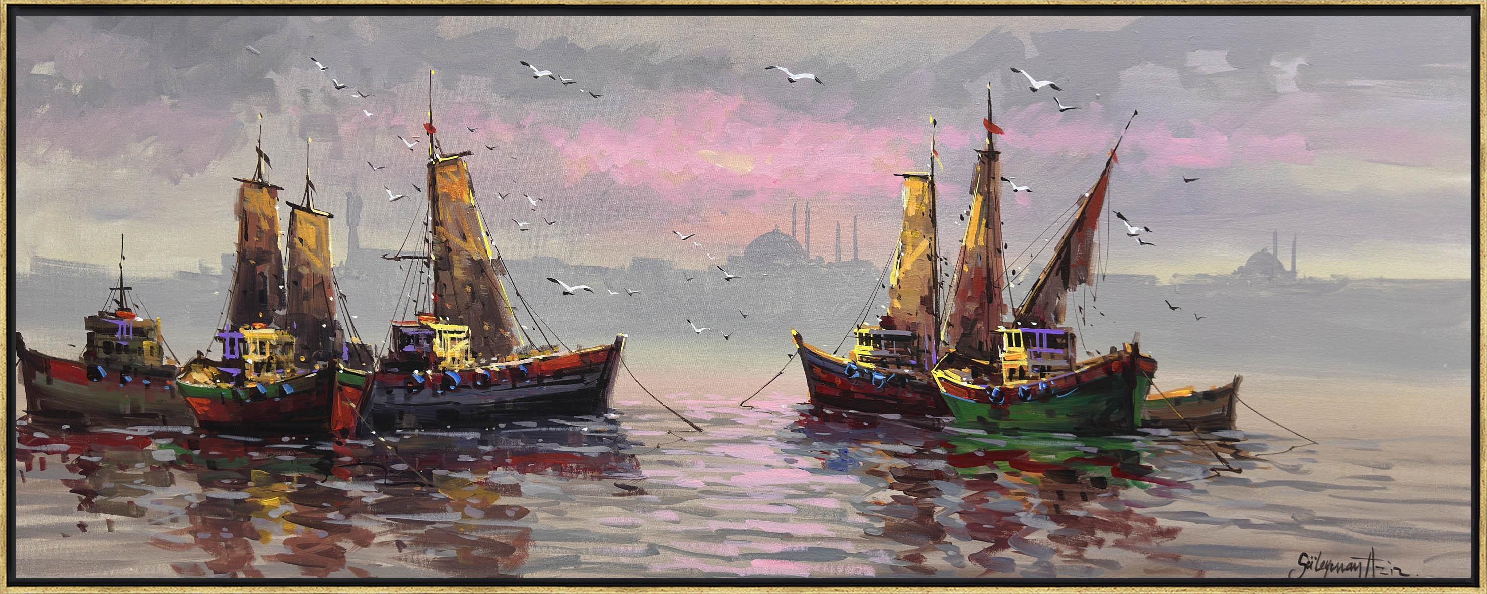 Yelkenlerin Altında | Yağlı Boya Tablo