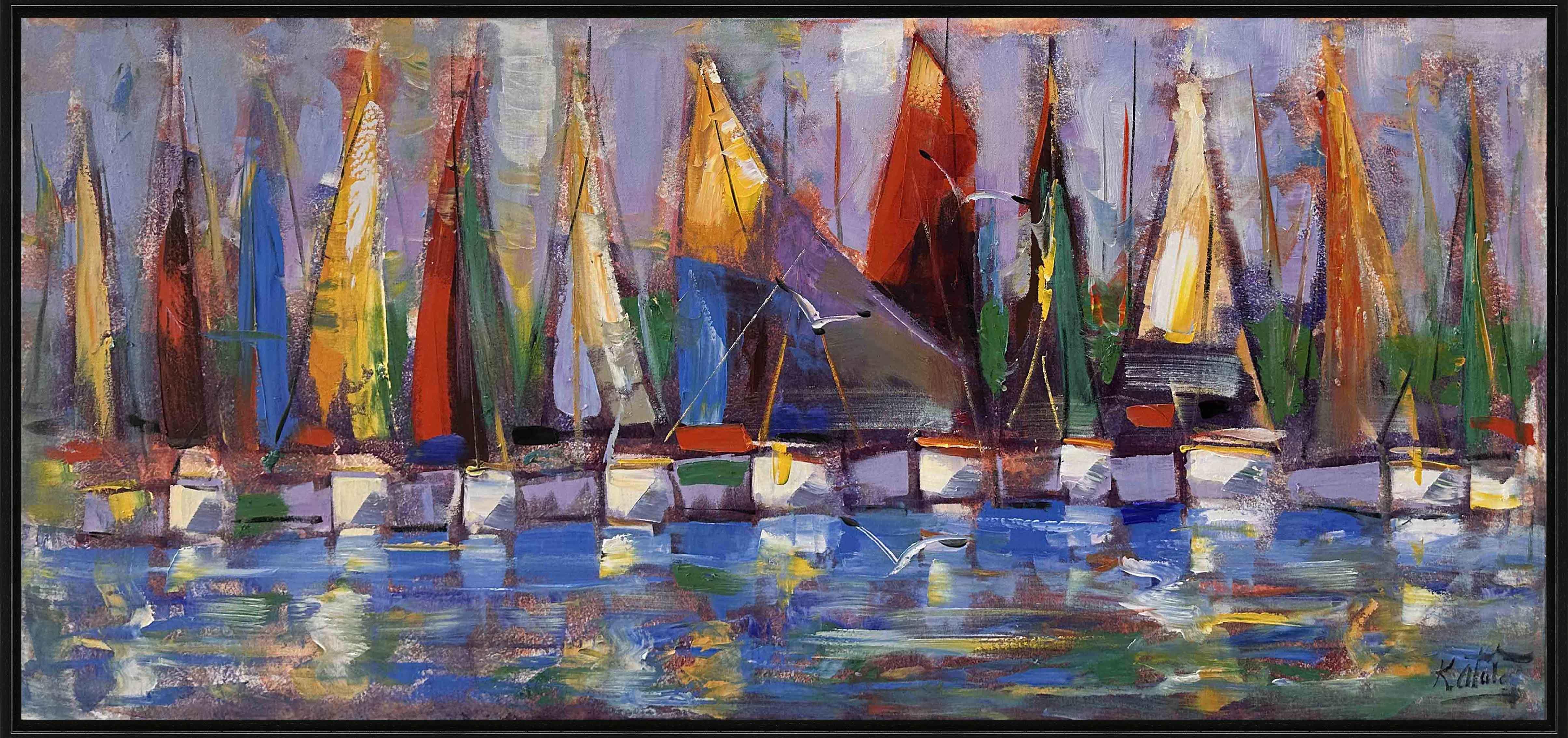 Yelkenlilerin Ahengi   | Yağlı Boya Tablo 