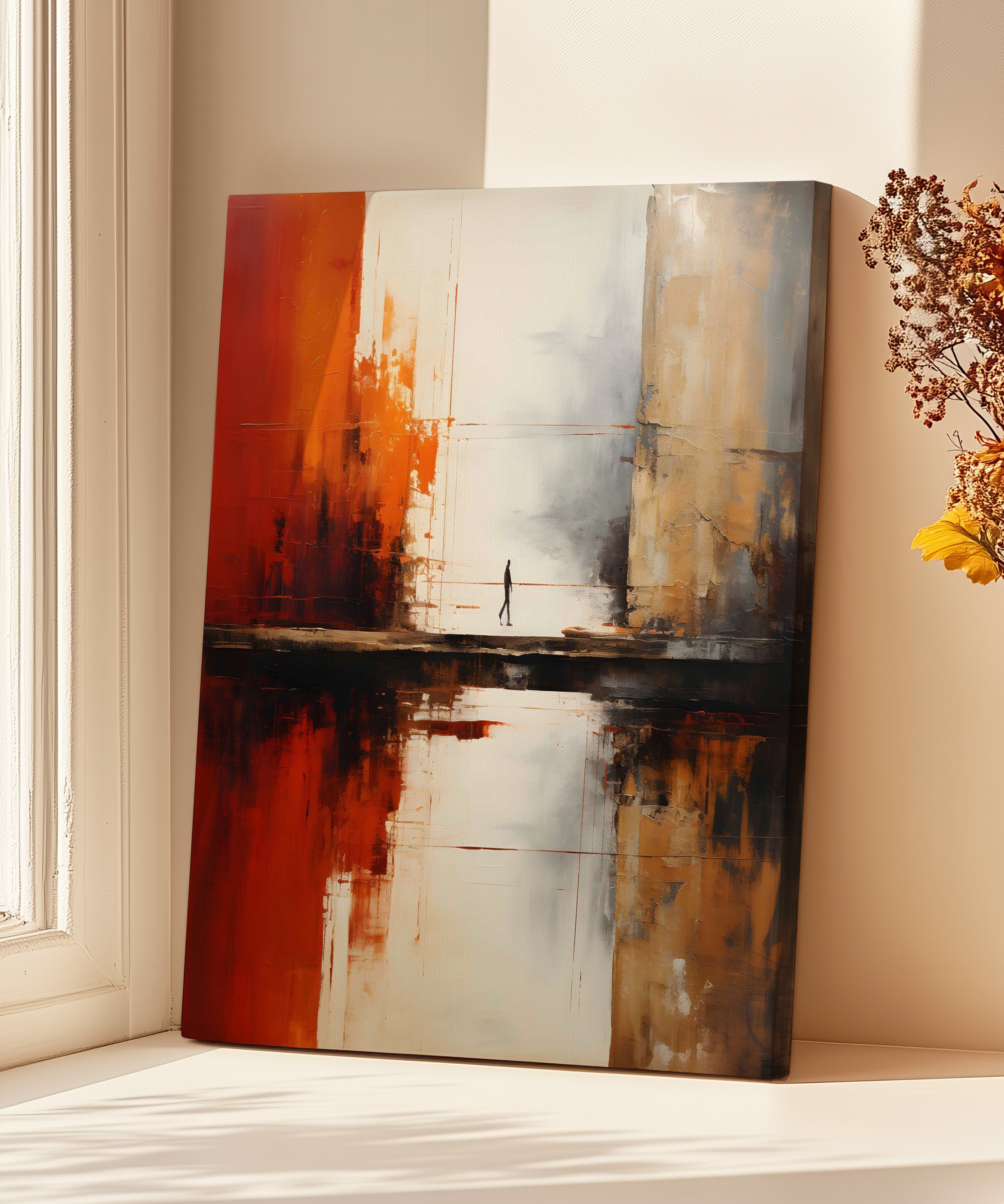 Yol Ayrımı | Yağlıboya dokulu canvas baskı