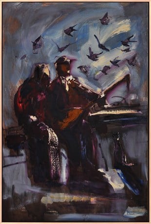 Kuşlar Ve Figürler |  80  x 110