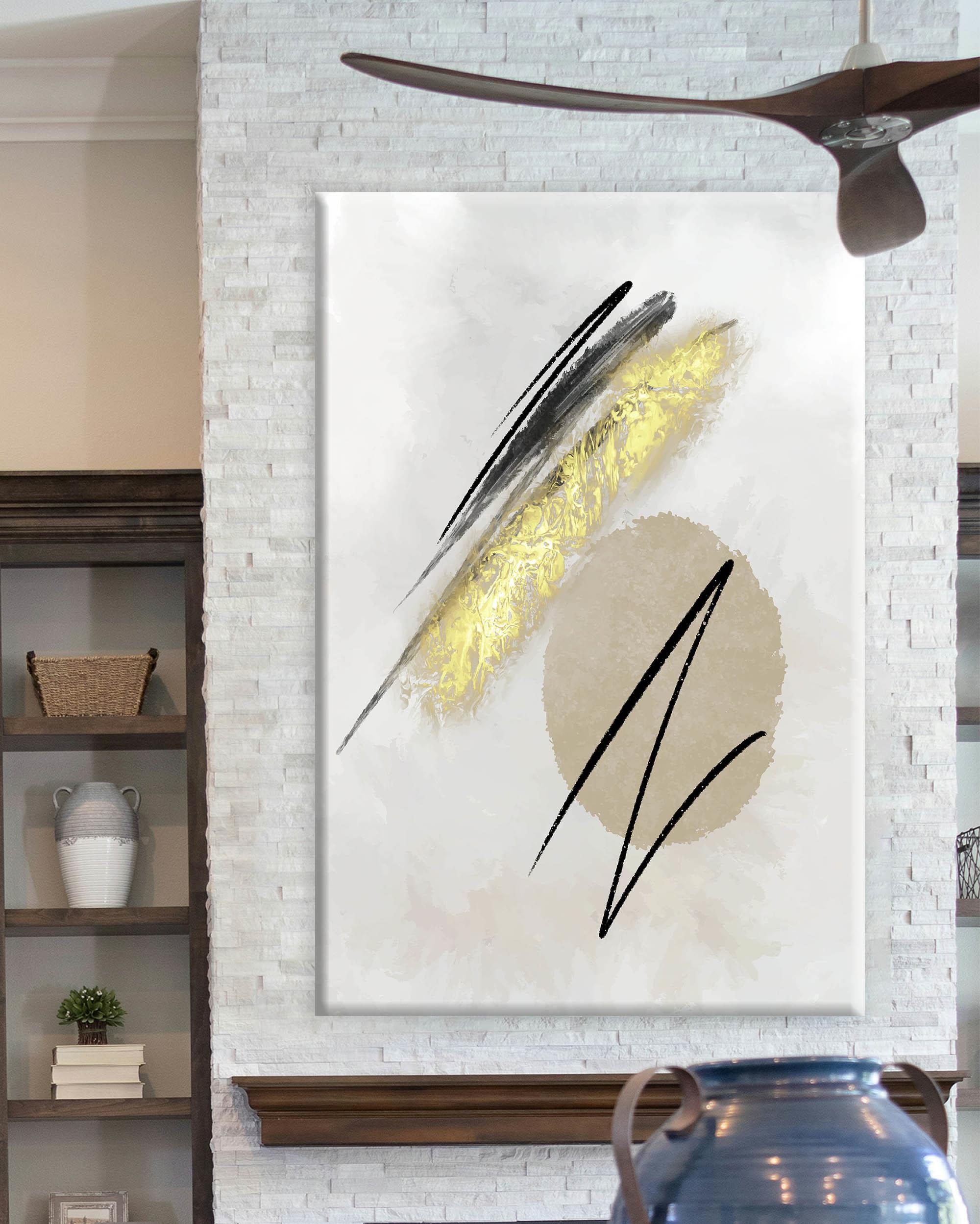 Abstract Mixed | Yağlıboya dokulu canvas baskı